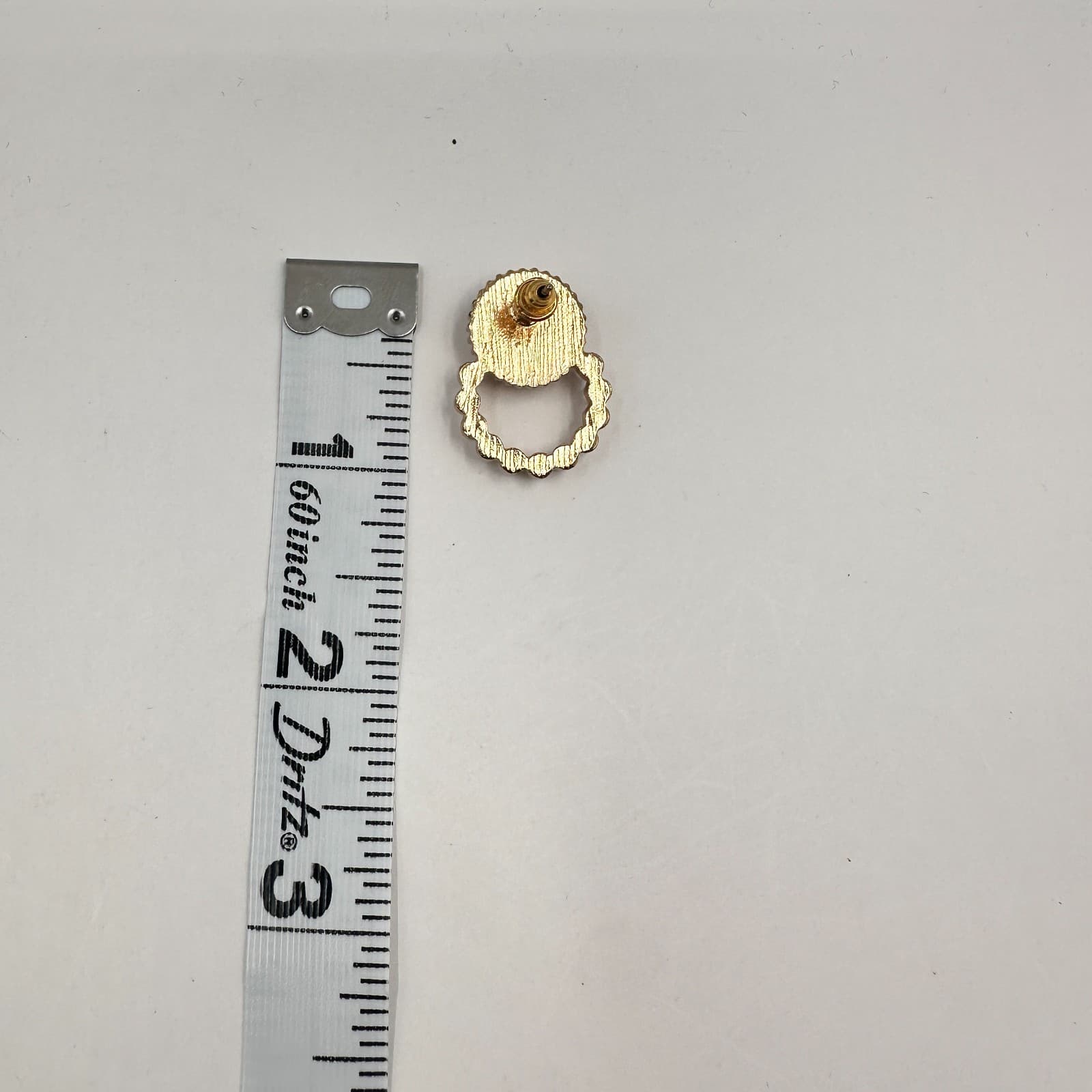 Vintage 80s Faux Pearl Drop Gold Tone Earrings Textured Retro Statement Jewelry - Thumbnail 7