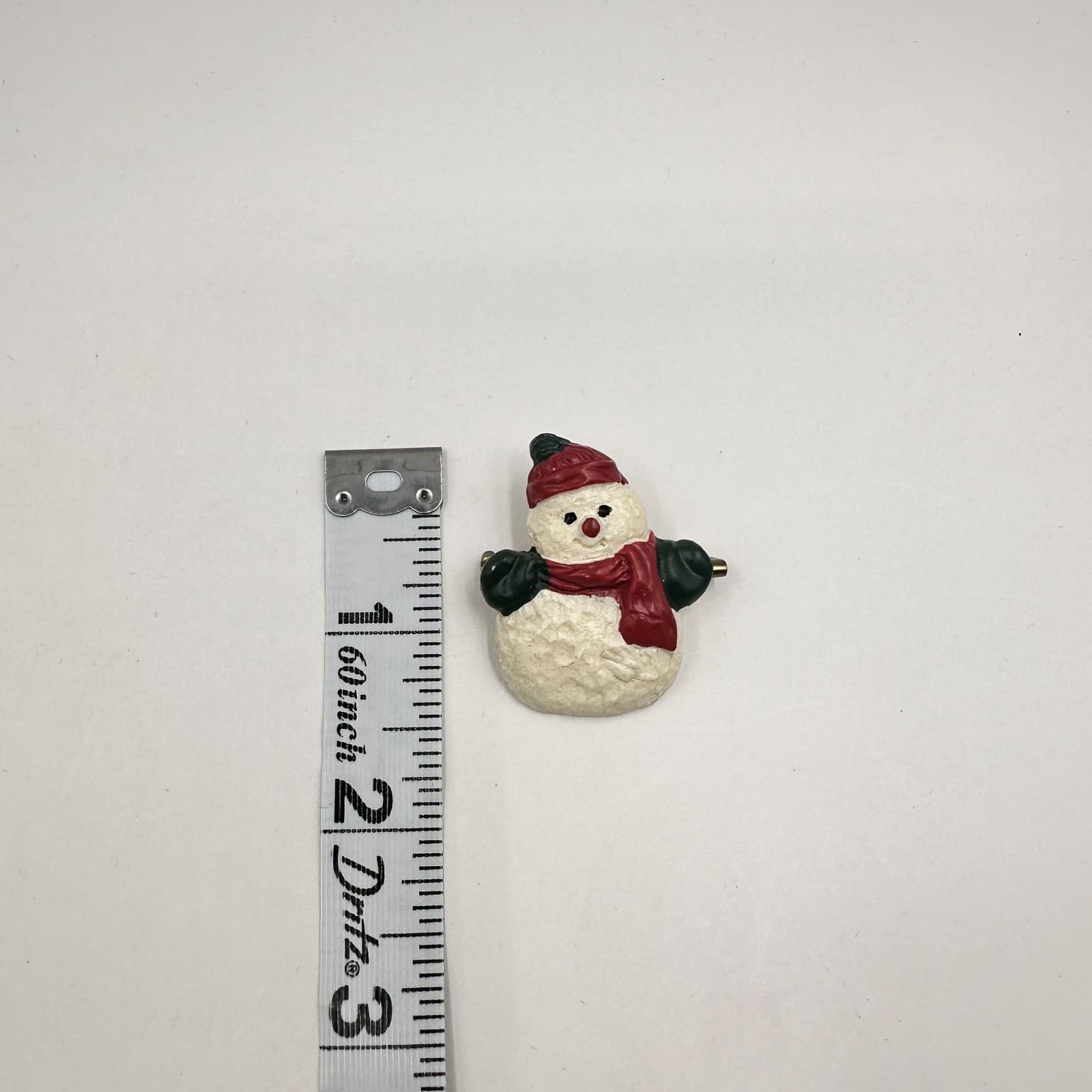 Vintage 90s Snowman Brooch Set Painted Winter Holiday Pins Fashion Jewelry - Thumbnail 13