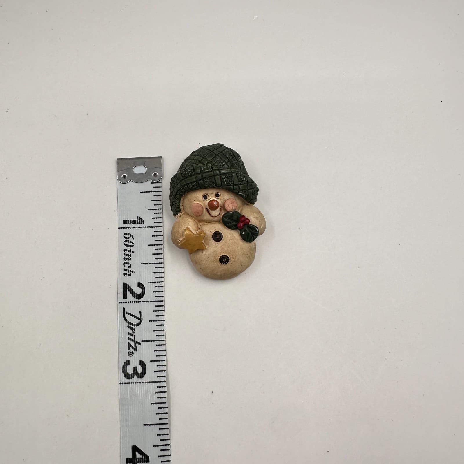 Vintage 90s Snowman Brooch Set Painted Winter Holiday Pins Fashion Jewelry - Thumbnail 14