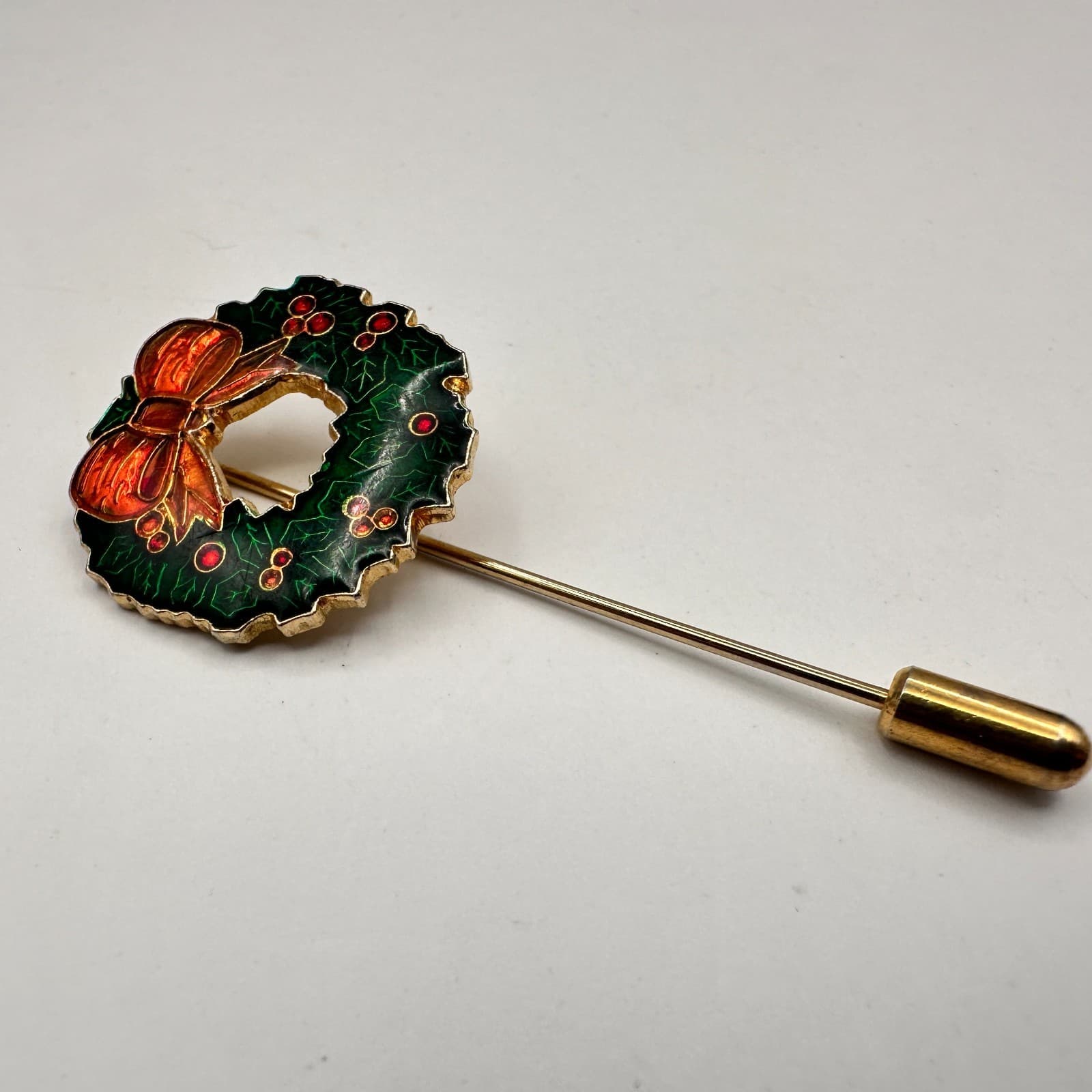 Vintage 90s Christmas Brooch Set Of 3 Pin Lot Women's Classic Fashion Jewelry - Thumbnail 4