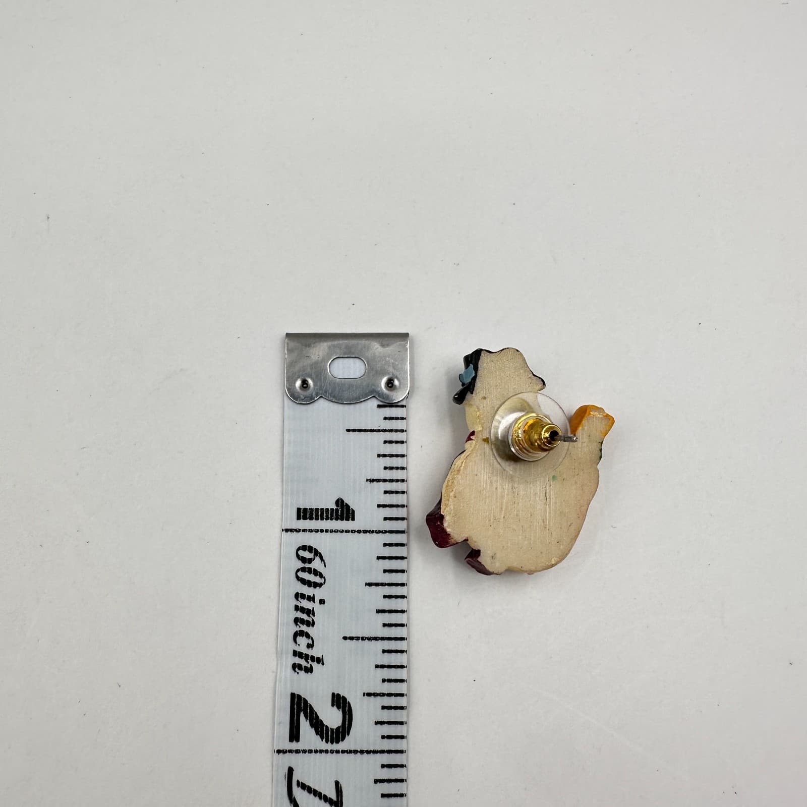 Vintage 90s Christmas Snowman Stud Earring Retro Winter Women's Classic Jewelry - Thumbnail 5