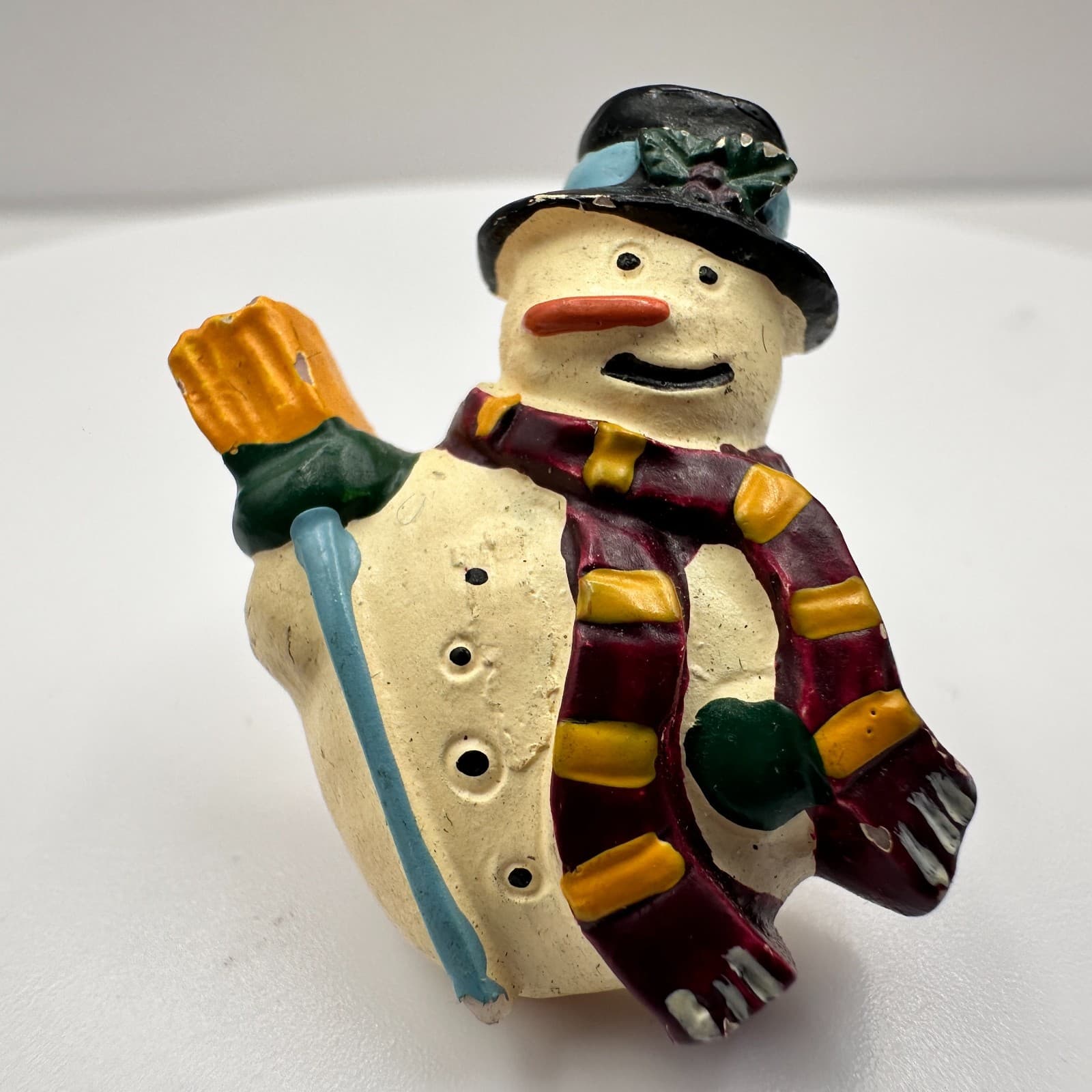 Vintage 90s Christmas Snowman Stud Earring Retro Winter Women's Classic Jewelry - Thumbnail 2