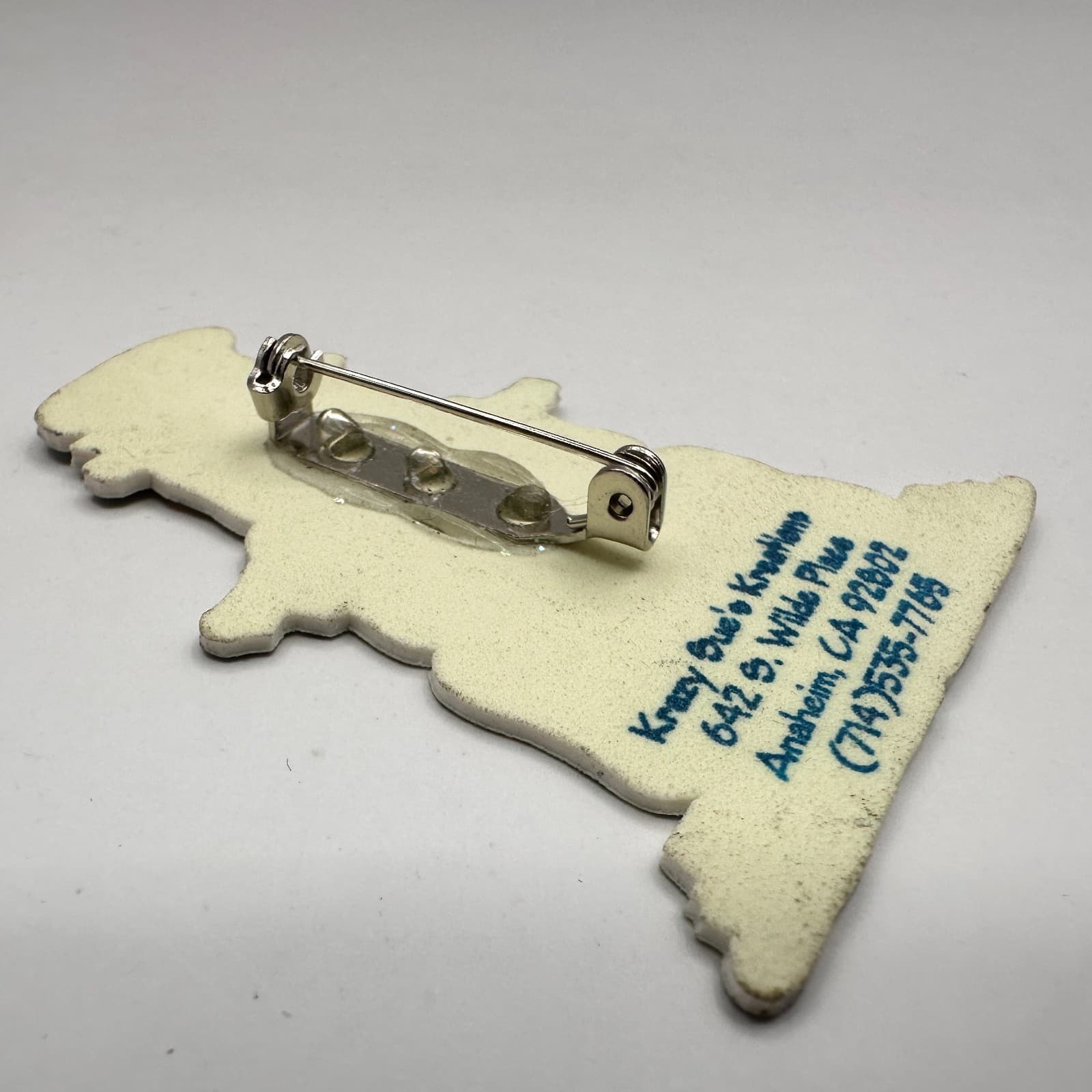 Vintage 90s Krazy Sues Kreations Snowman Gingerbread Pin Brooch Set Glitter Art - Thumbnail 10