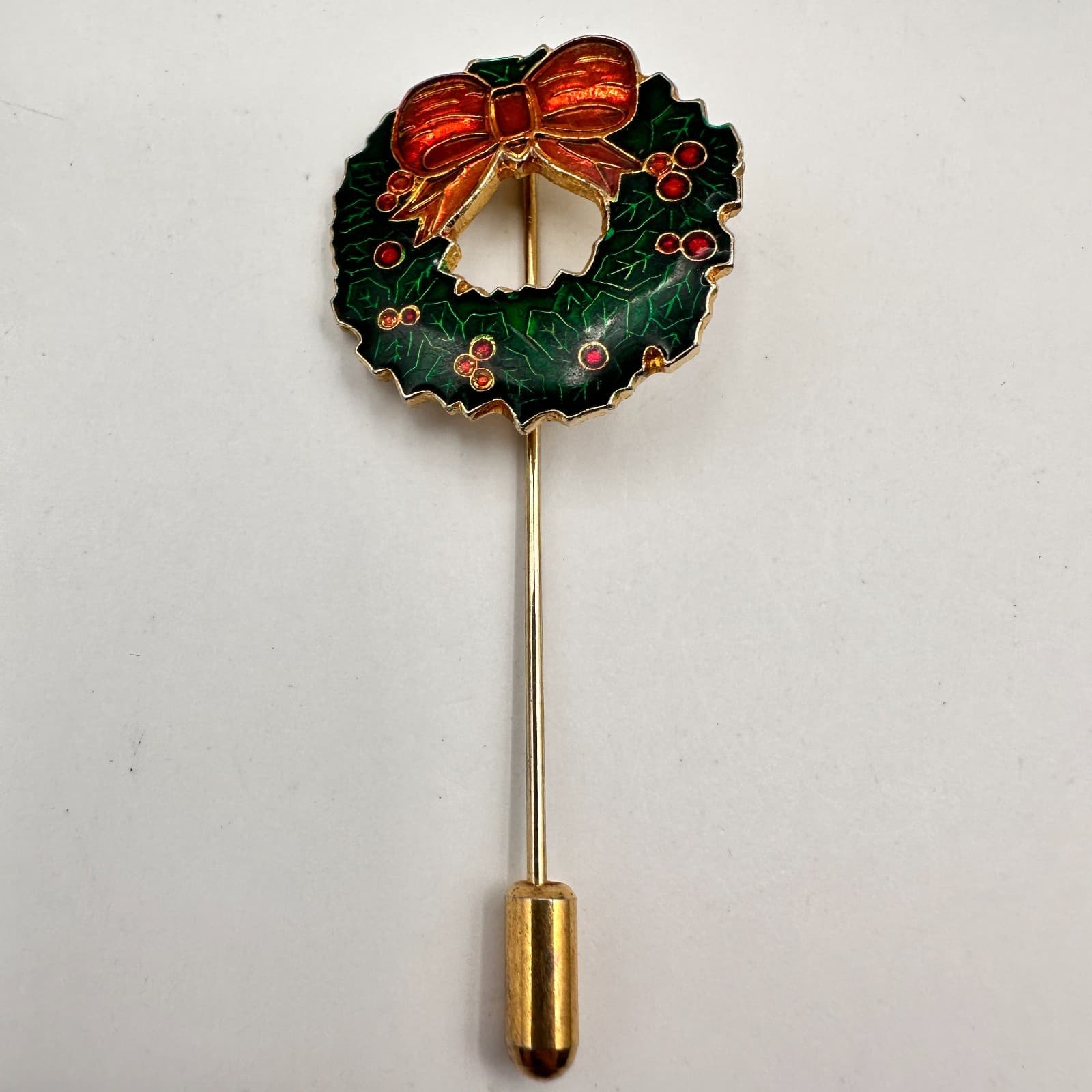 Vintage 90s Christmas Brooch Set Of 3 Pin Lot Women's Classic Fashion Jewelry - Thumbnail 3