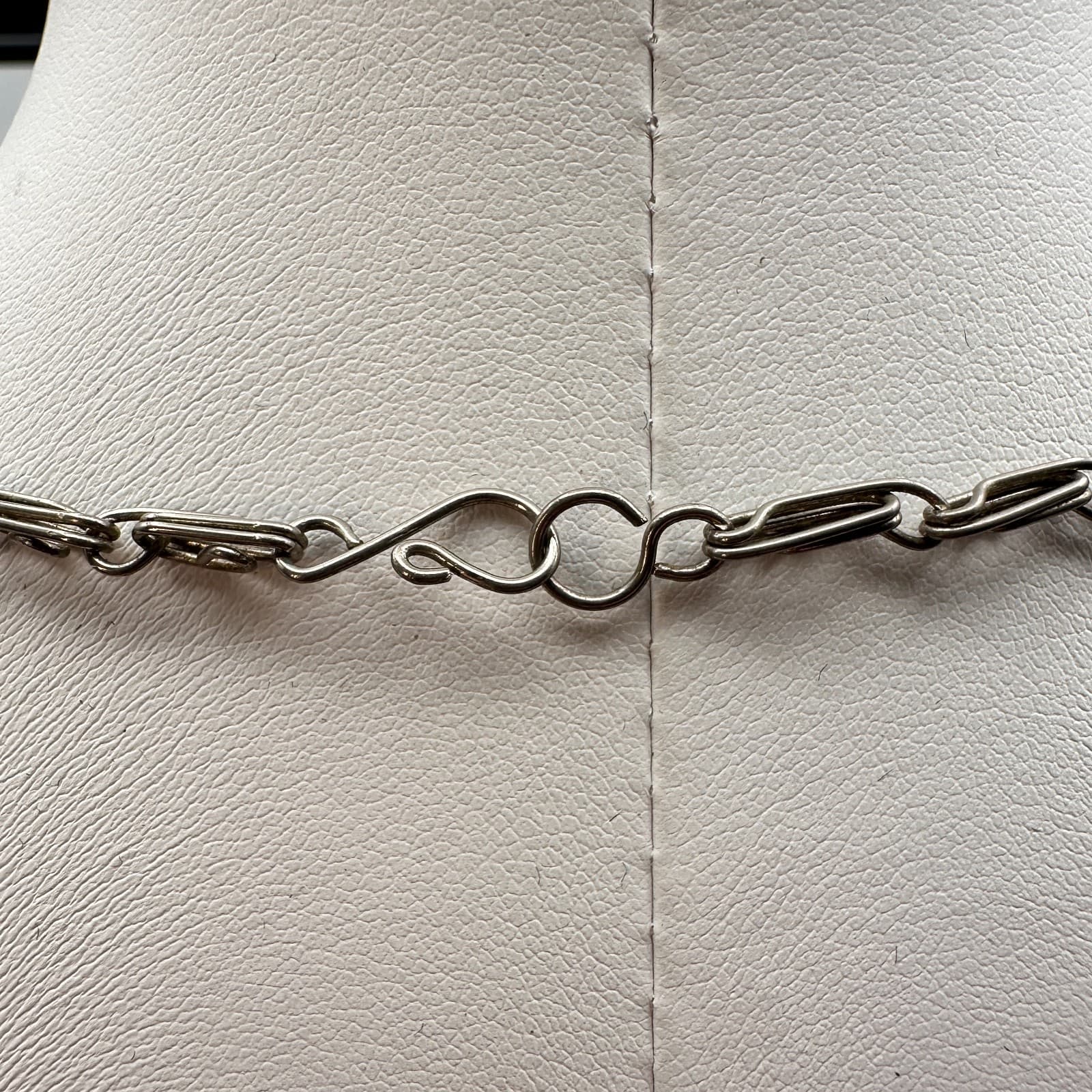 Vintage 90s Silver Tone bib Necklace Natural Stone Agate Teardrop Dangle Boho - Thumbnail 9