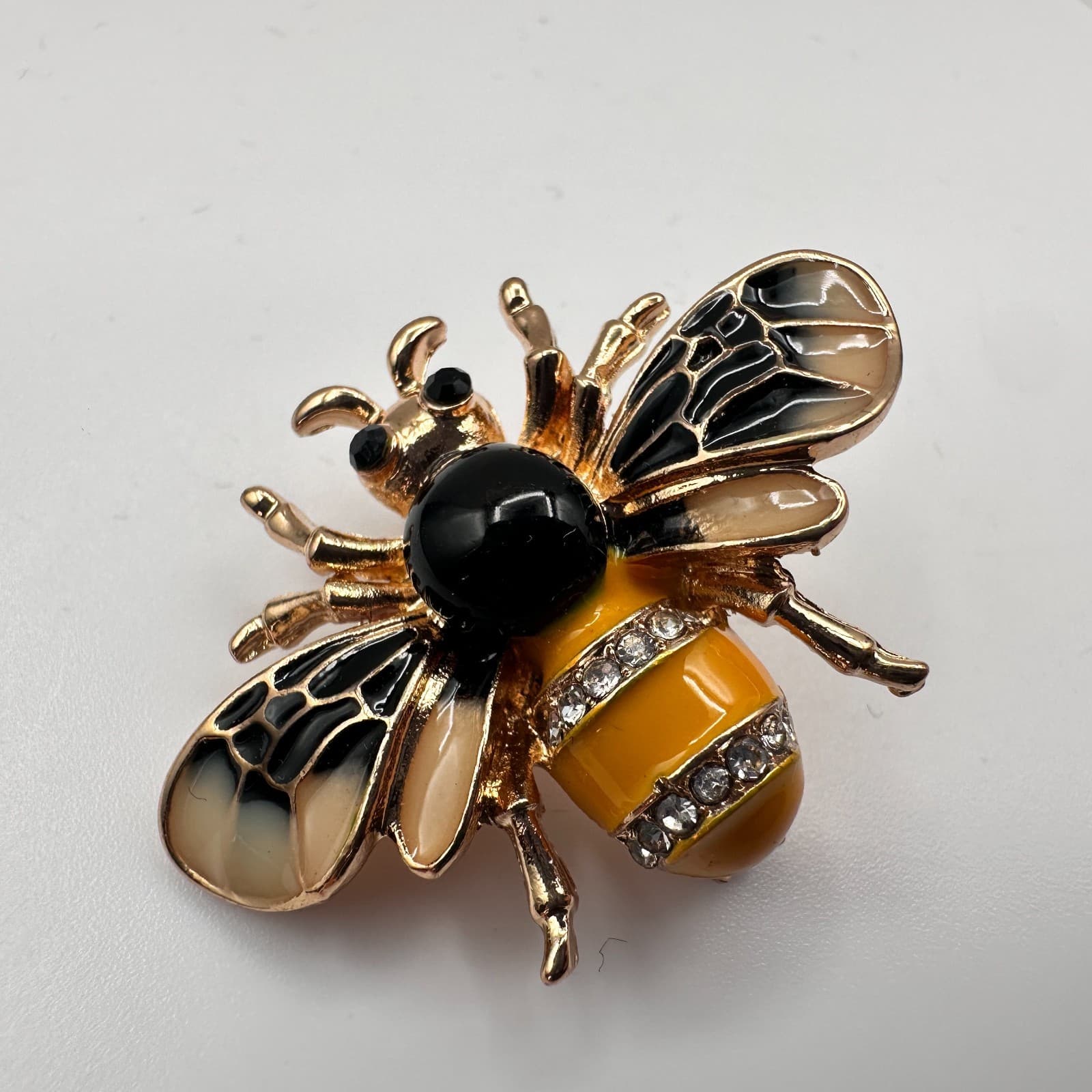 Vintage 90s Bee Happy Keychain & Bee Brooch Pin Set Women's Classic Jewelry - Thumbnail 7
