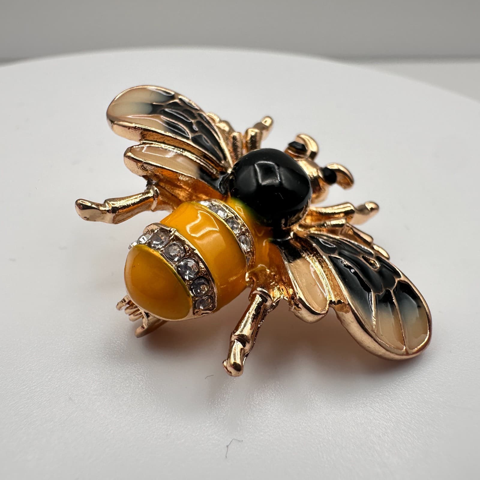 Vintage 90s Bee Happy Keychain & Bee Brooch Pin Set Women's Classic Jewelry - Thumbnail 8