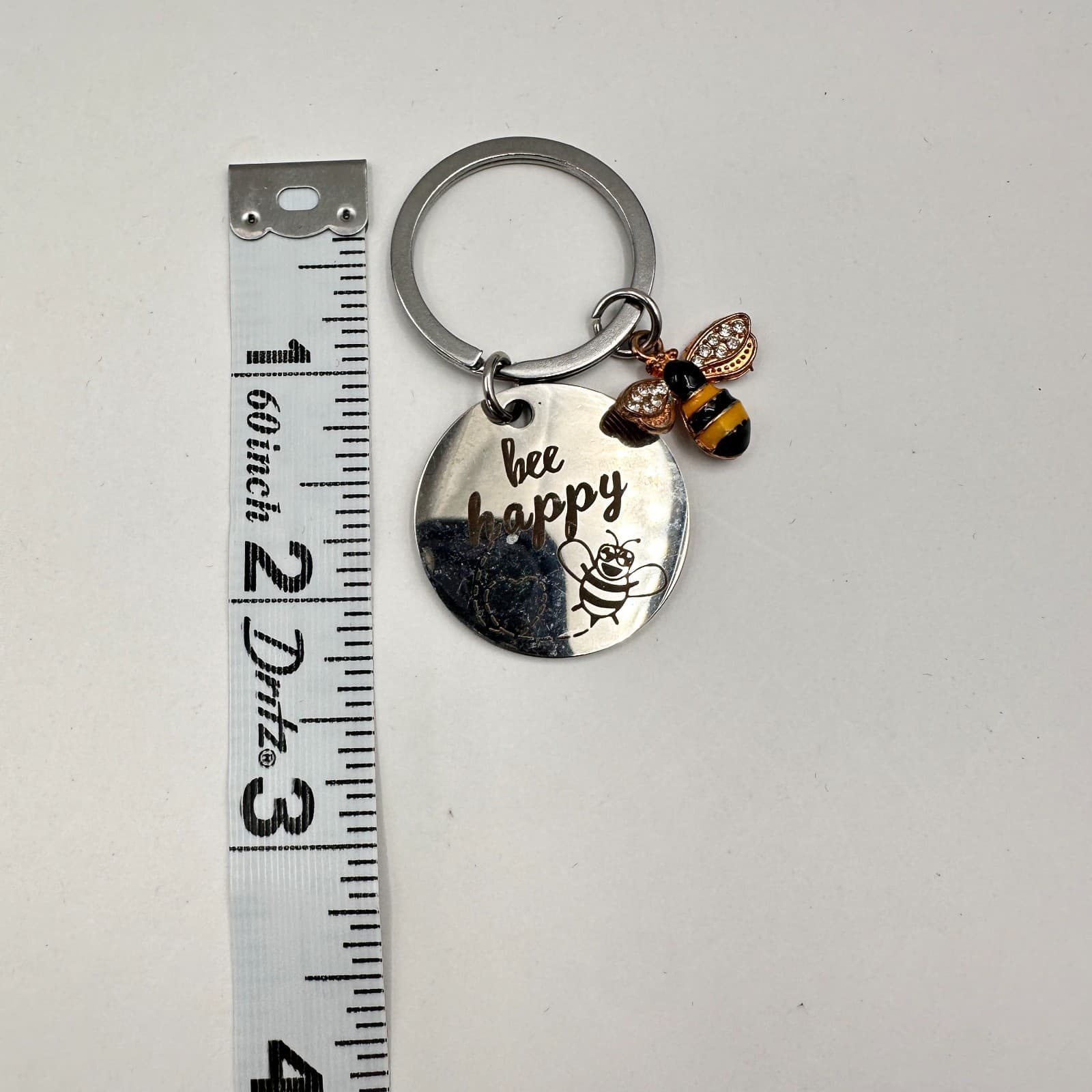 Vintage 90s Bee Happy Keychain & Bee Brooch Pin Set Women's Classic Jewelry - Thumbnail 10