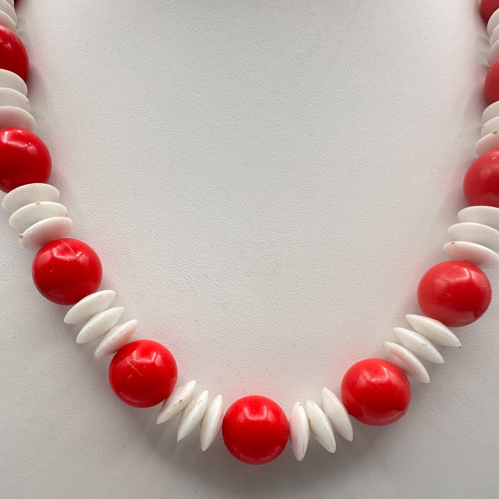 Vintage 80s Retro Beaded Necklace Statement Boho Women's Classic Fashion Jewelry - Thumbnail 5