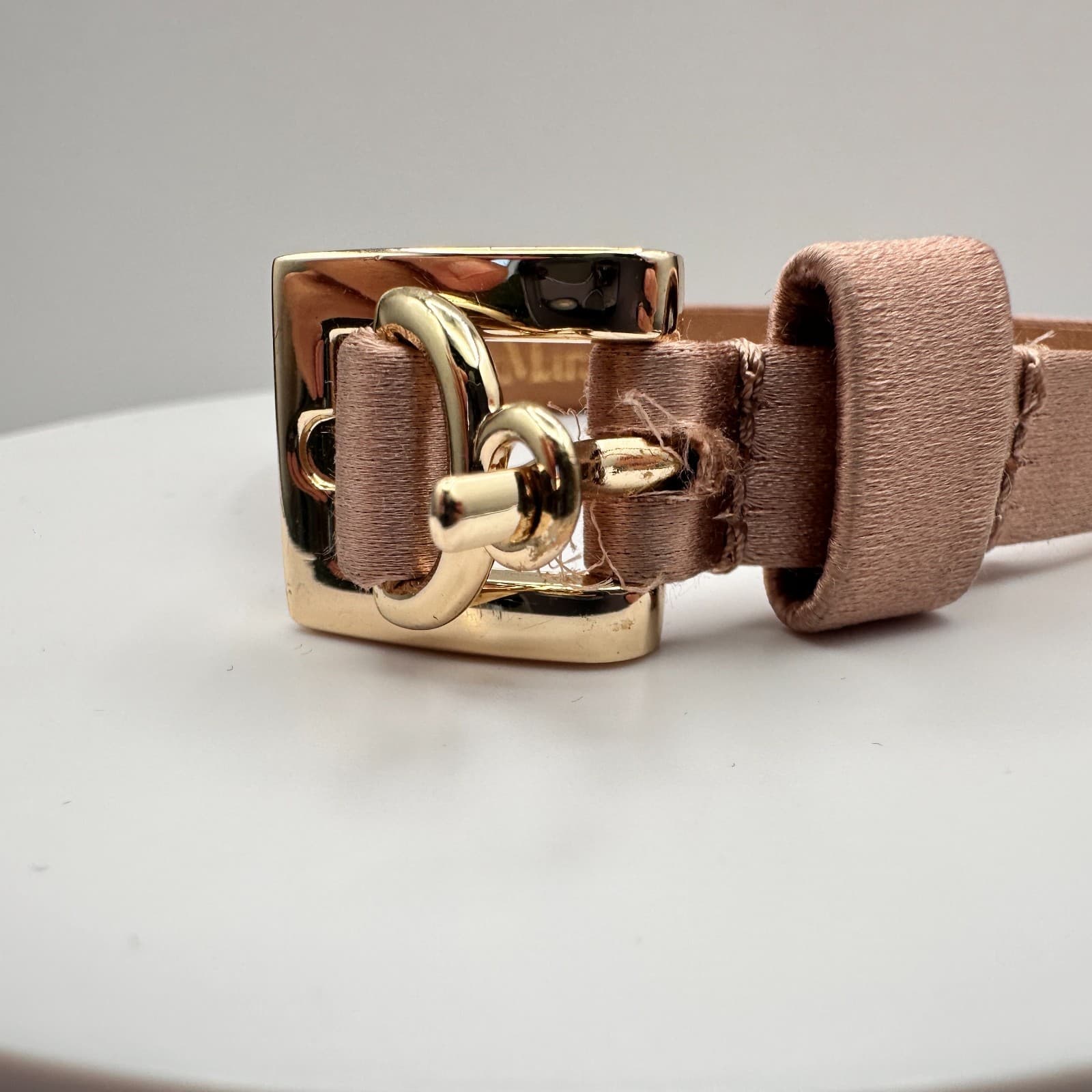 Vintage 90s Max Mara Gold Tone Bracelet Women's Classic Jewelry Made in Italy - Thumbnail 6