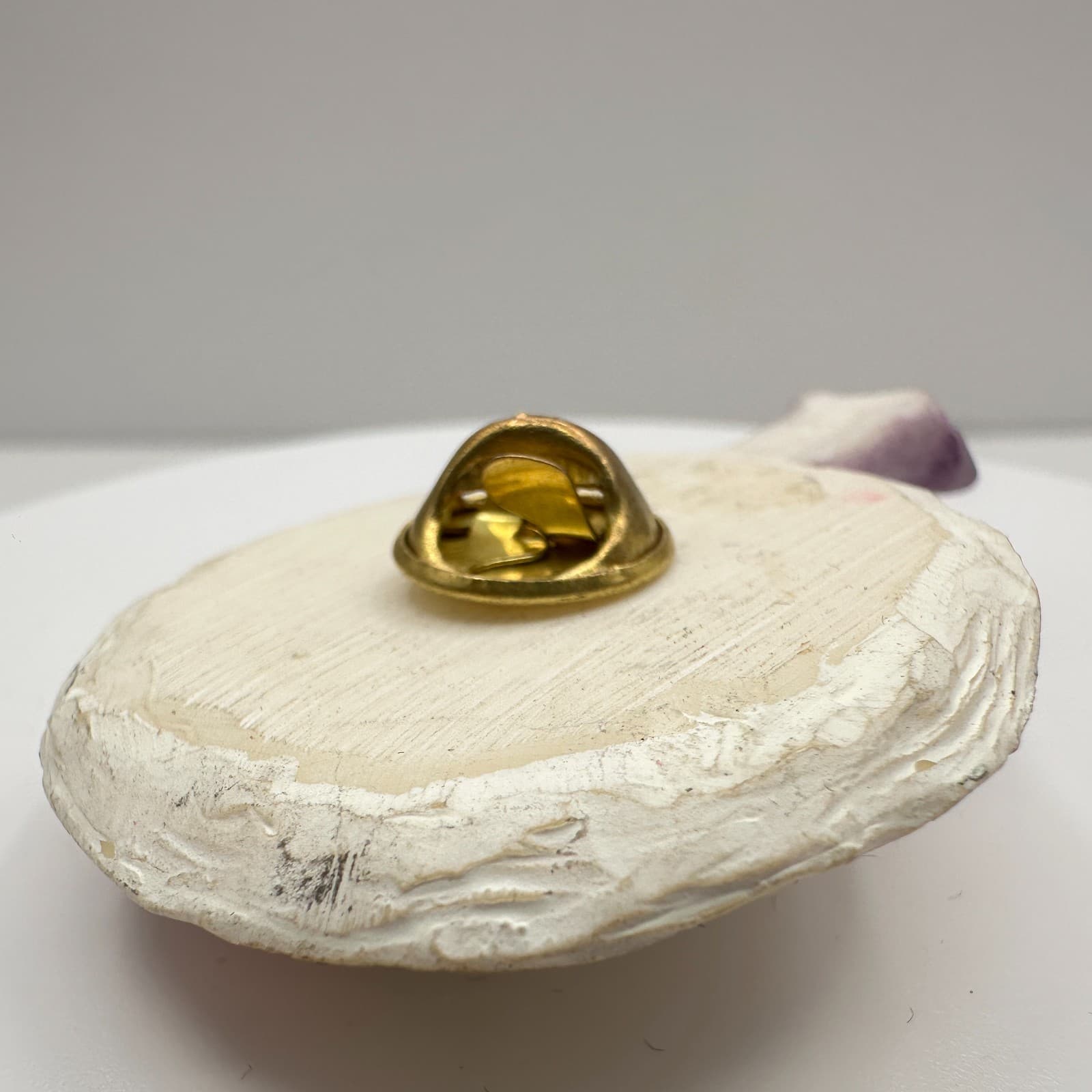 Vintage 90s Floral Sun Hat Lapel Brooch Pin Garden Style Boho Fashion Jewelry - Thumbnail 7