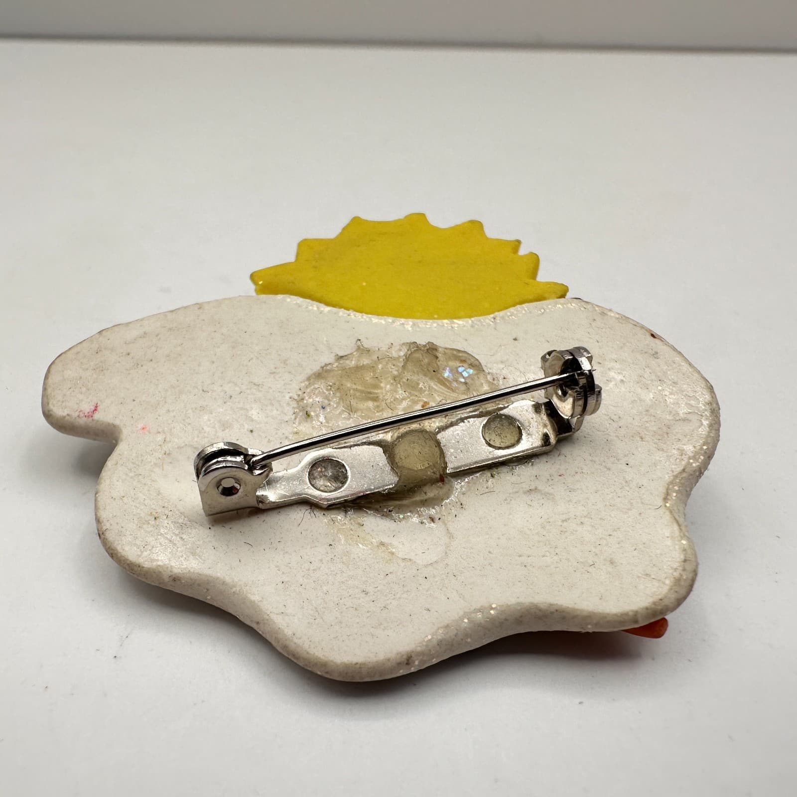 Vintage 80s 90s Christmas Brooch Pin Set Reindeer Wood Snowman Clay Fashion - Thumbnail 11