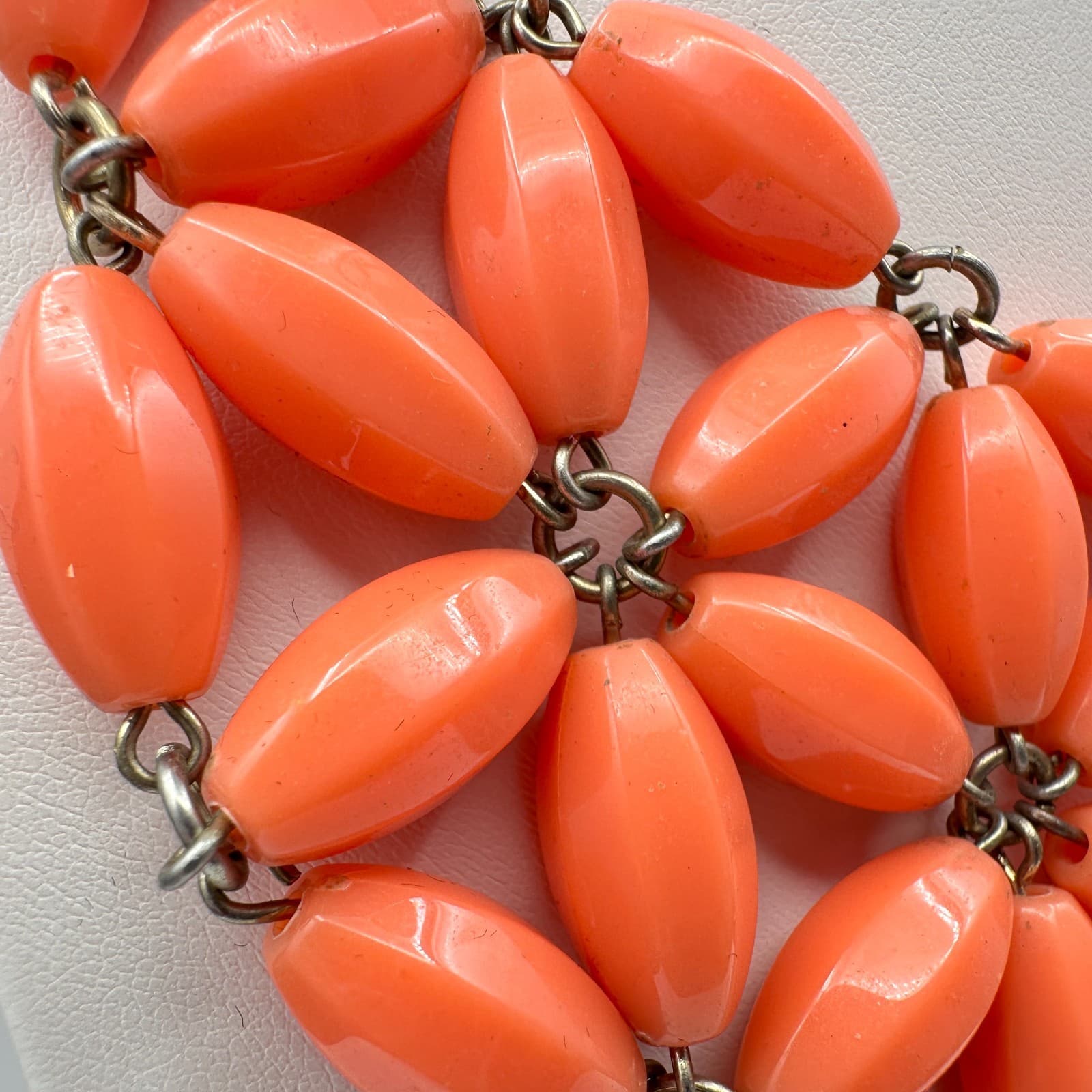 Vintage 90s ILY Couture Floral Beaded Bib Statement Necklace Women's Jewelry - Thumbnail 5