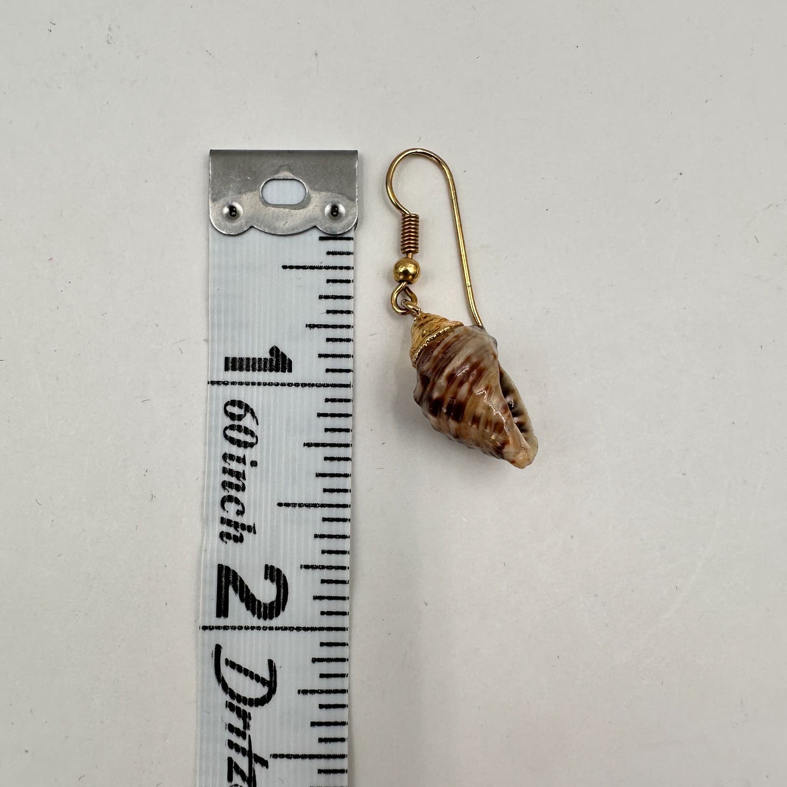 Vintage 90s Sea Shell Dangle Earrings Set of 2 Gold Tone Boho Beach Jewelry - Thumbnail 10