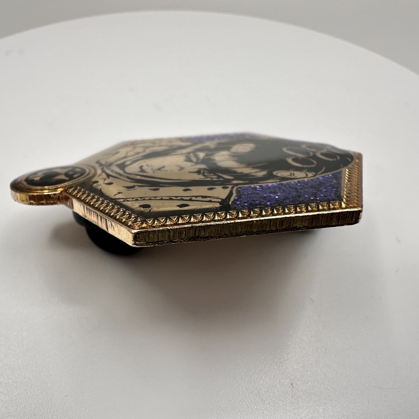 Vintage 80s Bizarre Adventure Golden Wind Bruno Bacarat Anime Enamel Pin Jewelry - Thumbnail 5