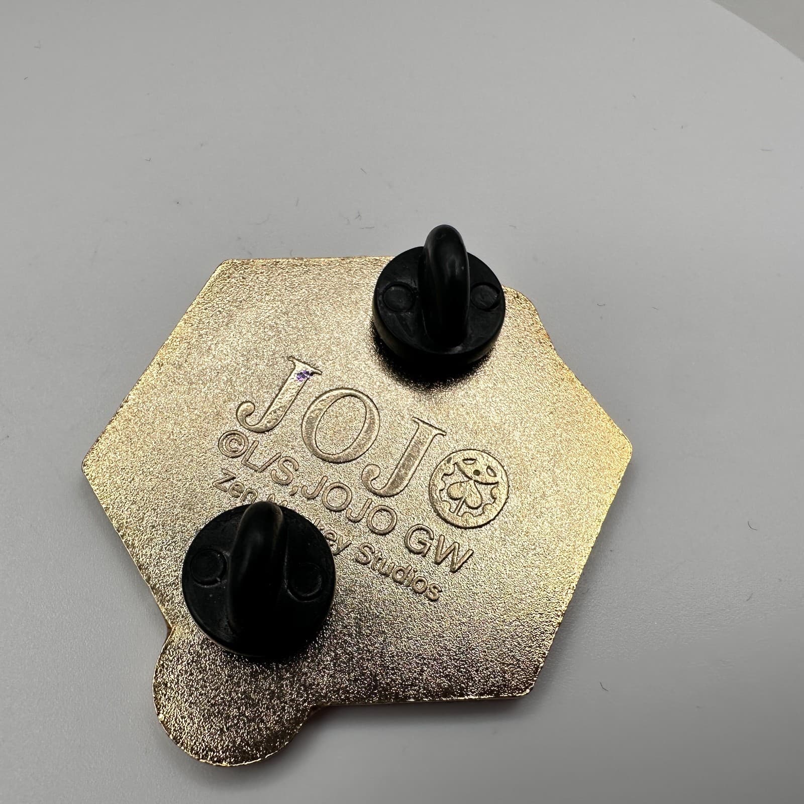 Vintage 80s Bizarre Adventure Golden Wind Bruno Bacarat Anime Enamel Pin Jewelry - Thumbnail 7