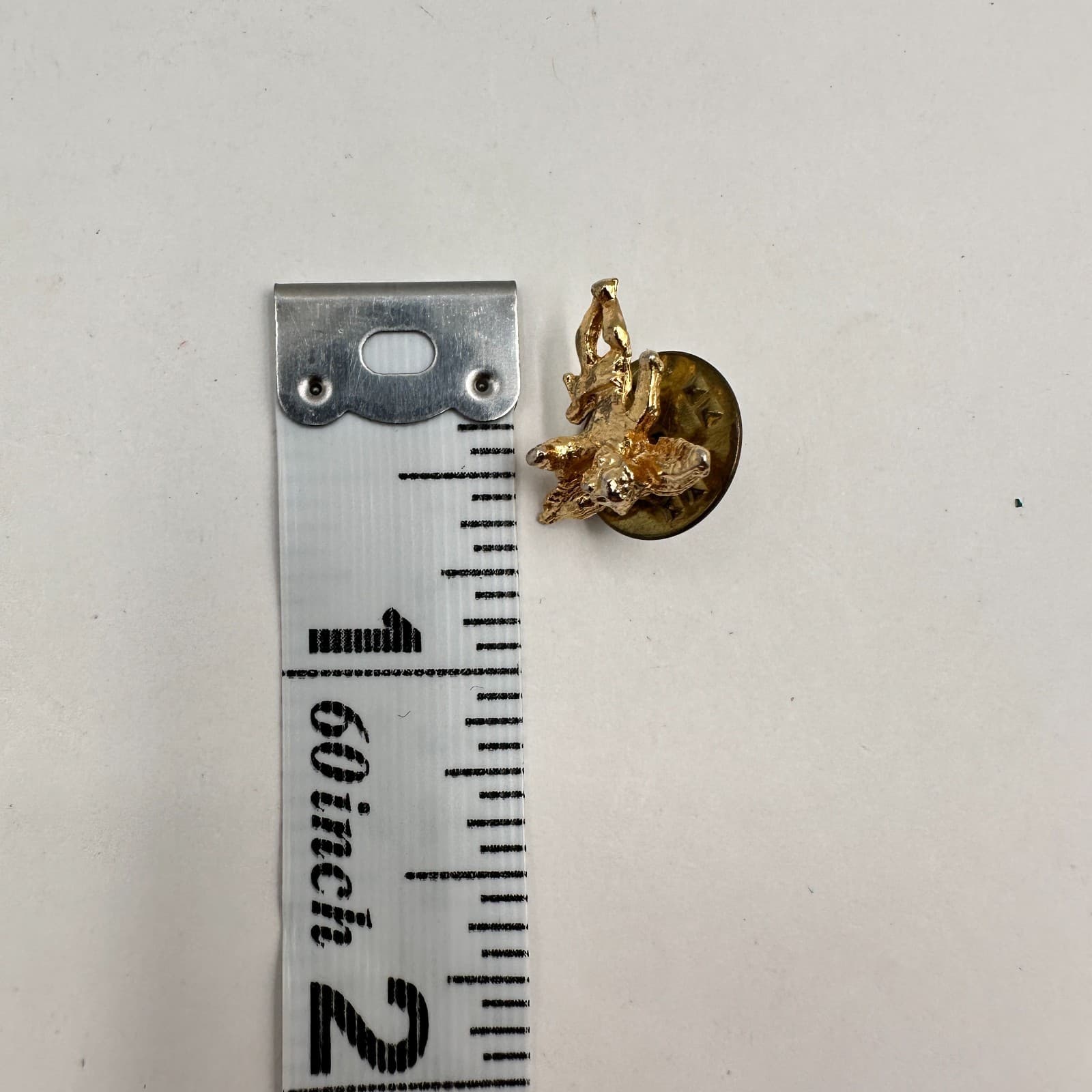 Vintage 90s Gold Tone Angel Cherub Brooch Pin Rhinestone Pearl Christmas Jewelry - Thumbnail 11