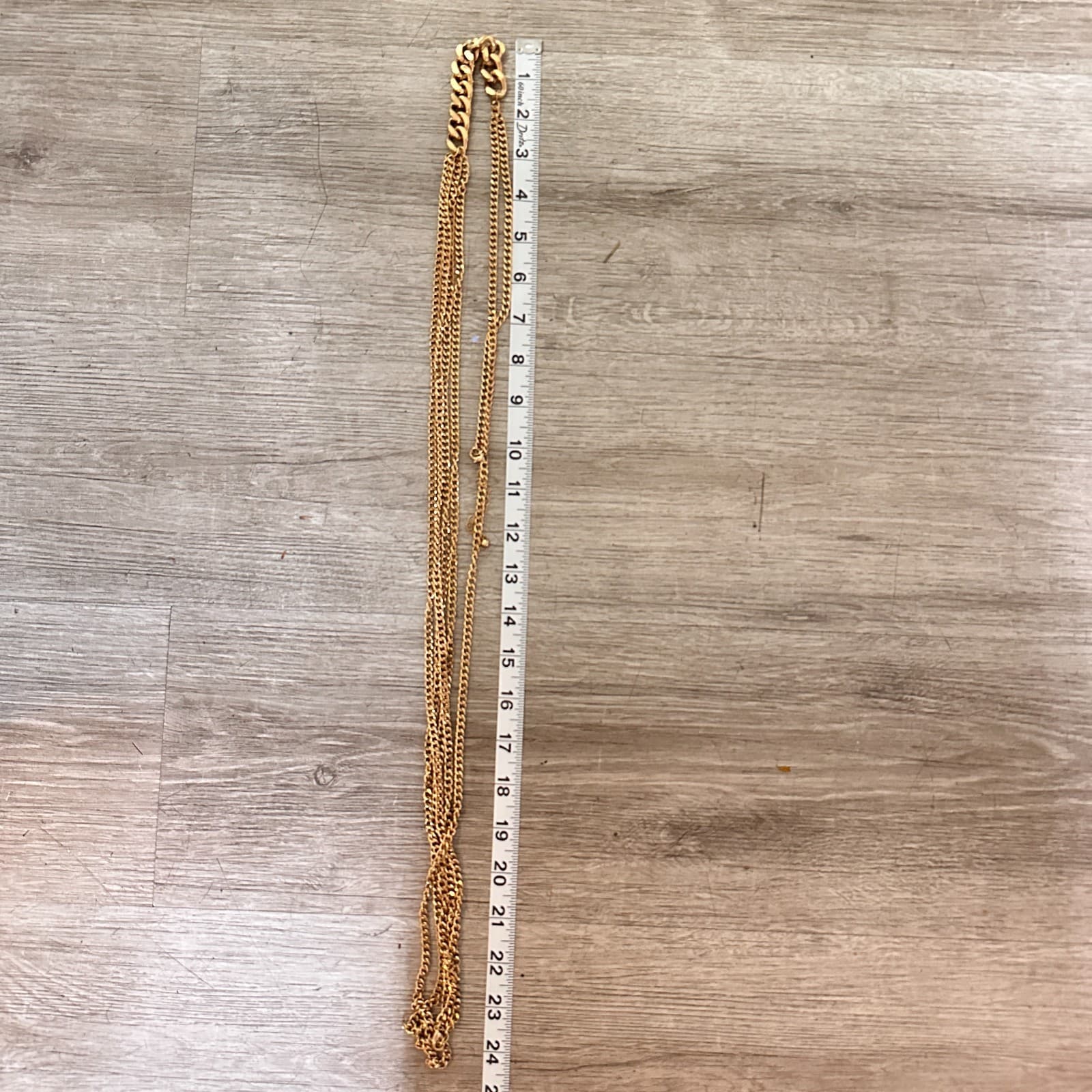 Vintage Y2K Chunky Gold Tone Belly Chain Multi-Layer Layered Statement Jewelry - Thumbnail 6