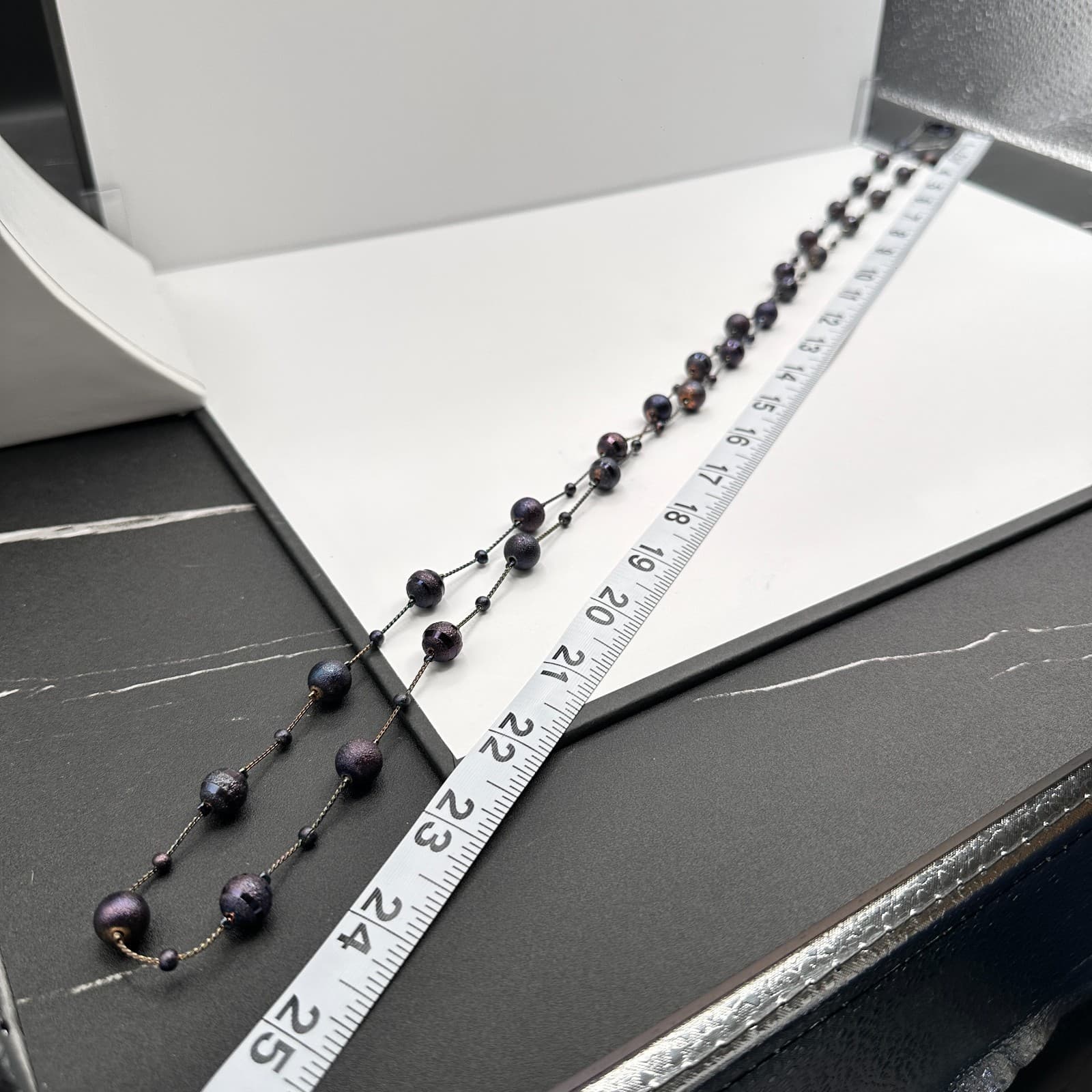 Vintage 90s Double Strand Beaded Necklace Boho Women's Classic Fashion Jewelry - Thumbnail 8