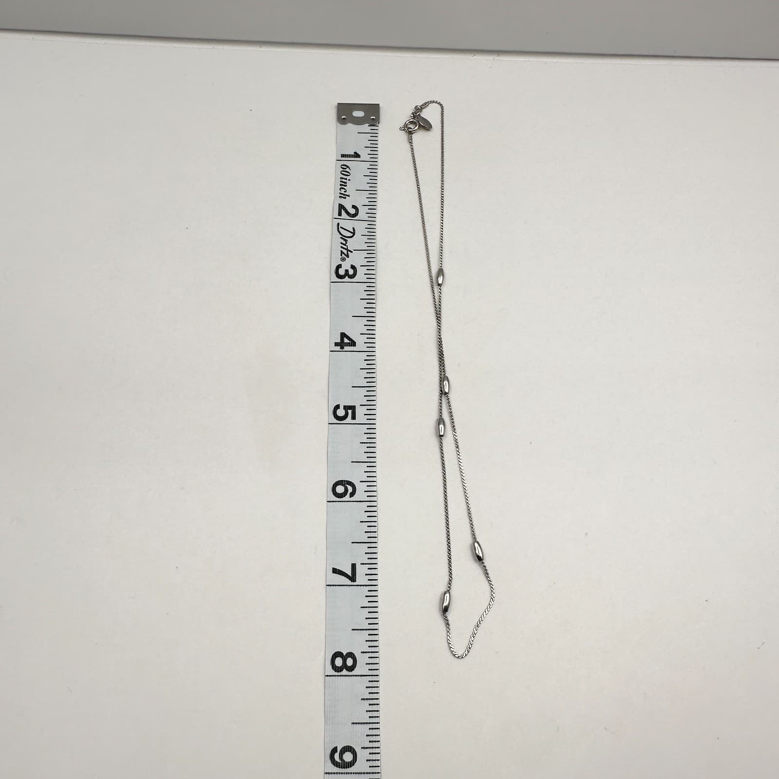 Vintage 90s Avon Silver Tone Station Chain Necklace Women's Statement Jewelry - Thumbnail 6