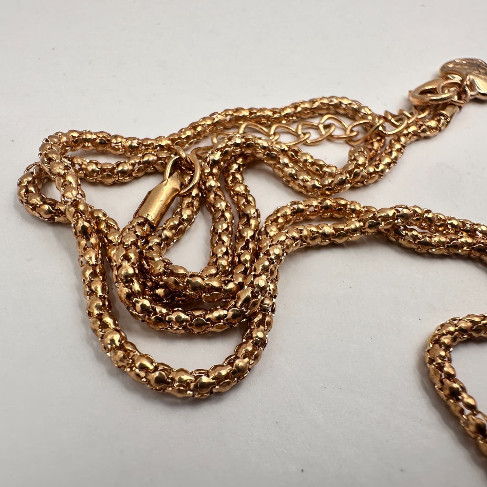 Betsey Johnson Vintage 90s Gold Tone Horse Pendant Necklace Enamel Heart - Thumbnail 6