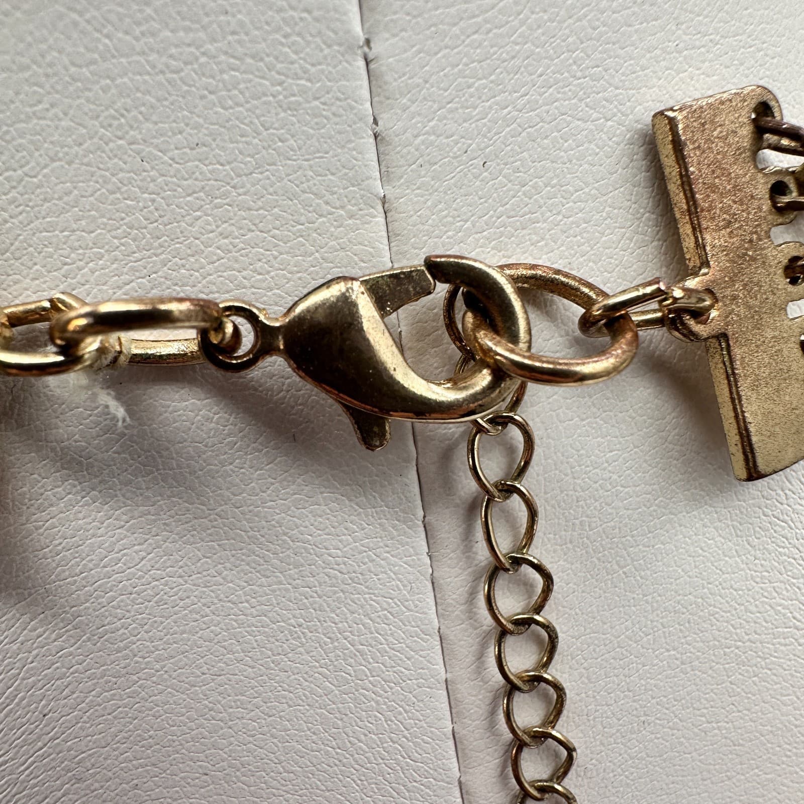 Vintage 90s Multi Strand Beads Black Cord Necklace Gold Tone Women's Jewelry - Thumbnail 9