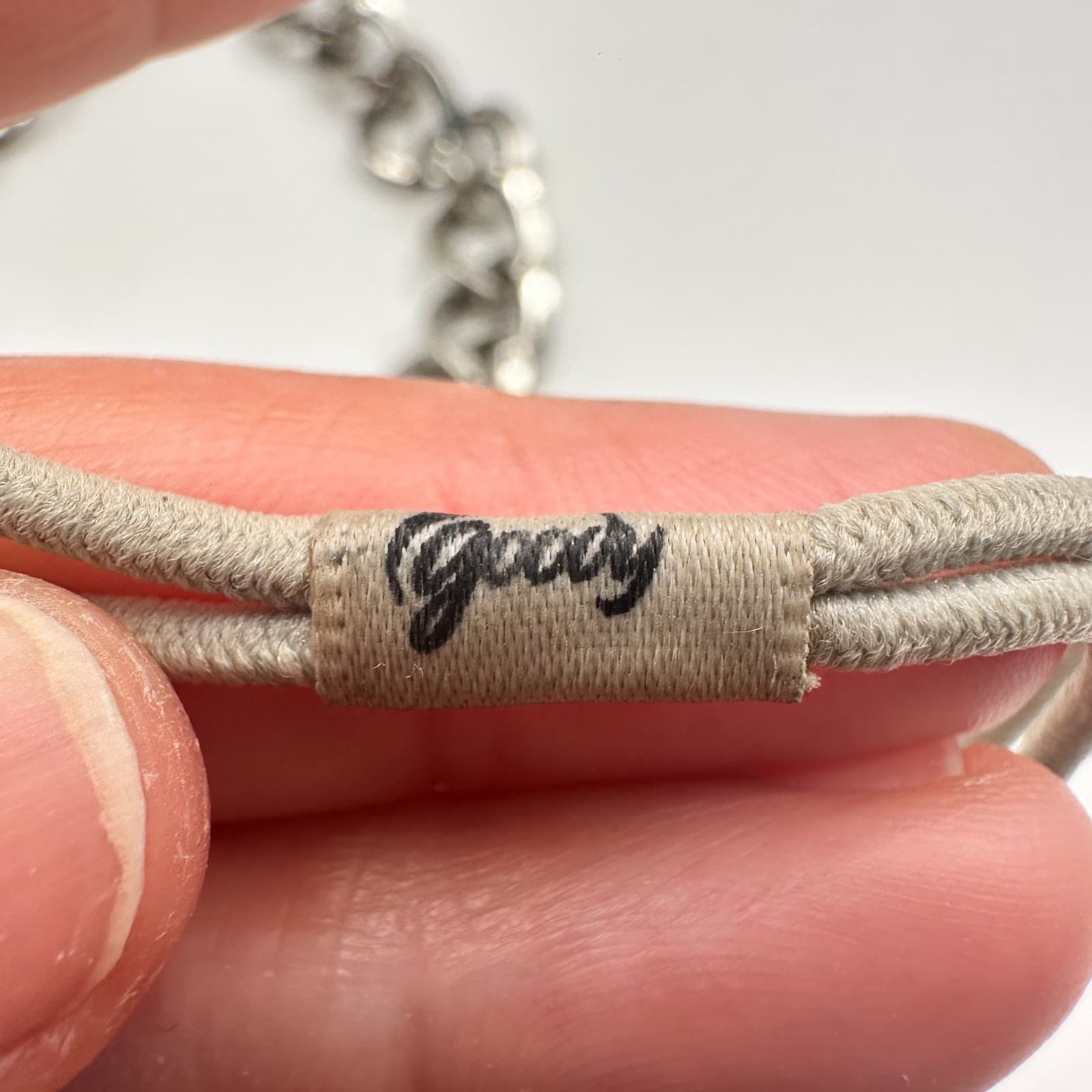 Vintage 90s Goody Chunky Necklace Silver Tone Statement Link Chain Jewelry - Thumbnail 8