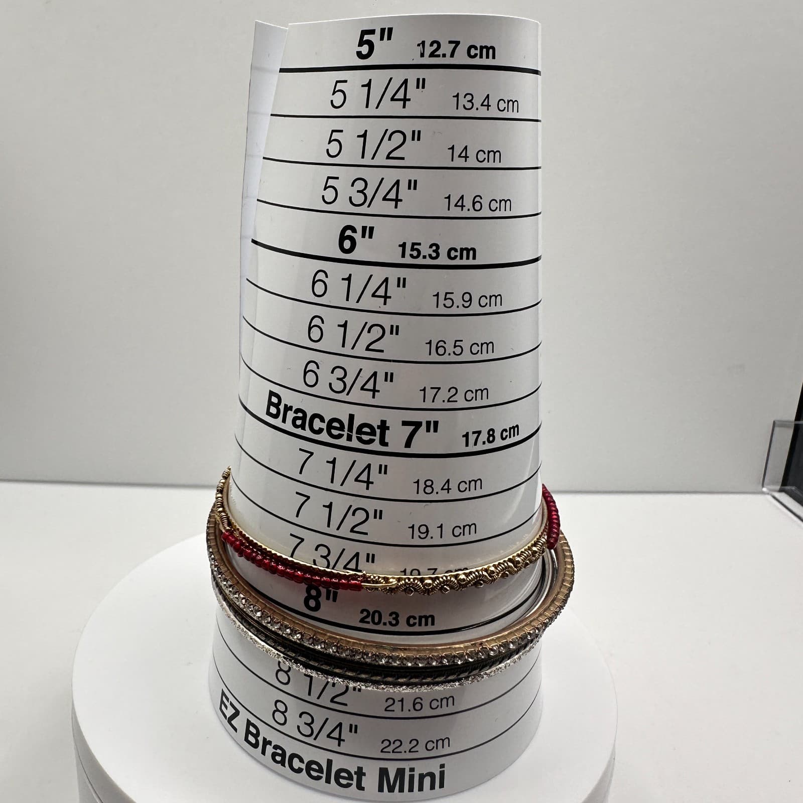 Vintage 90s Mixed Stack Bangle Bracelets Red Beads Multicolor Tone Jewelry - Thumbnail 10