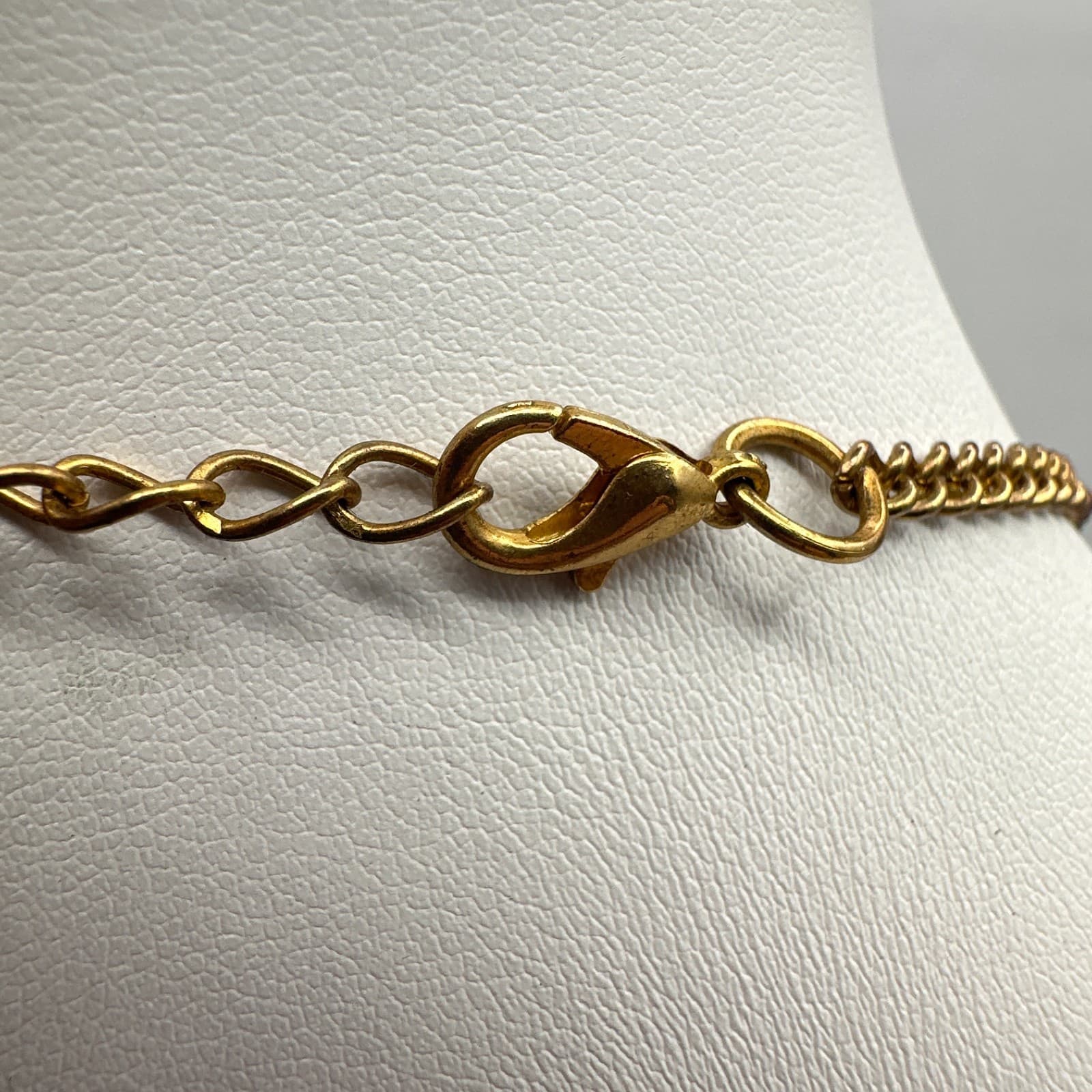 Vintage Y2K Pirate Skull Pistol Multi-Level Necklace Gold Tone Goth Punk Jewelry - Thumbnail 7