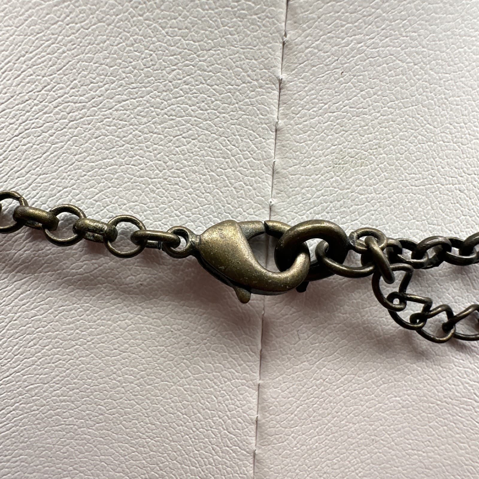 Vintage 90s Avon Beaded Charm Lariat Necklace Cameo Angel Heart Women's Jewelry - Thumbnail 8