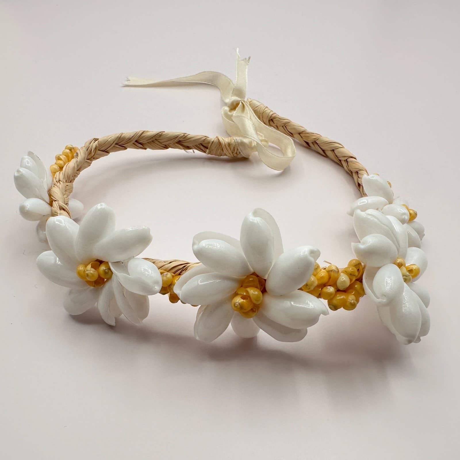 Vintage 80s Set Boohoo Daisy Flower Crown Headbands Beach Party Festival Jewelry - Thumbnail 11