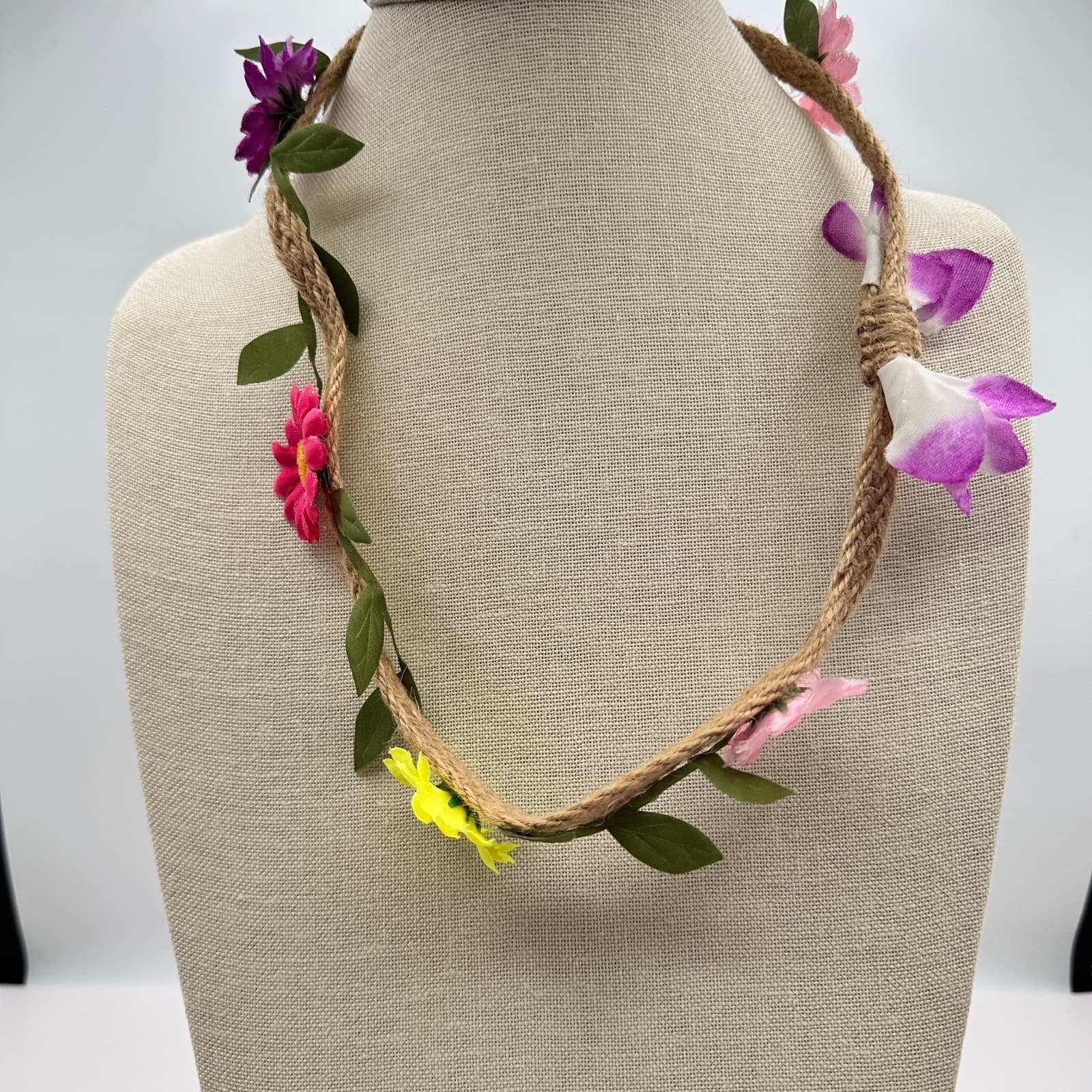 Vintage 80s Set Boohoo Daisy Flower Crown Headbands Beach Party Festival Jewelry - Thumbnail 15