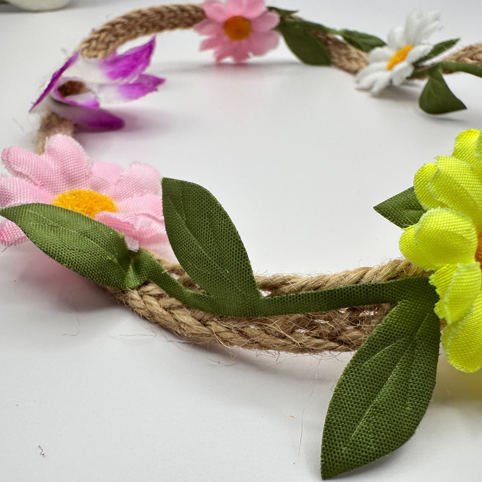 Vintage 80s Set Boohoo Daisy Flower Crown Headbands Beach Party Festival Jewelry - Thumbnail 8