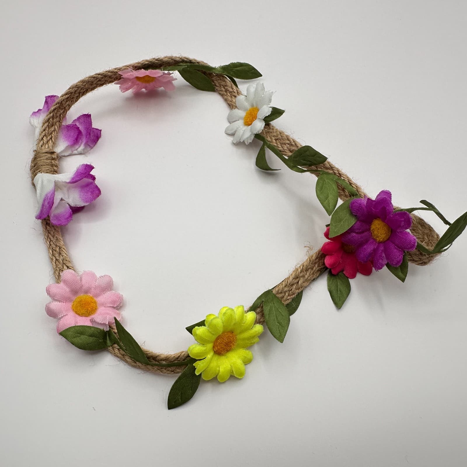 Vintage 80s Set Boohoo Daisy Flower Crown Headbands Beach Party Festival Jewelry - Thumbnail 9