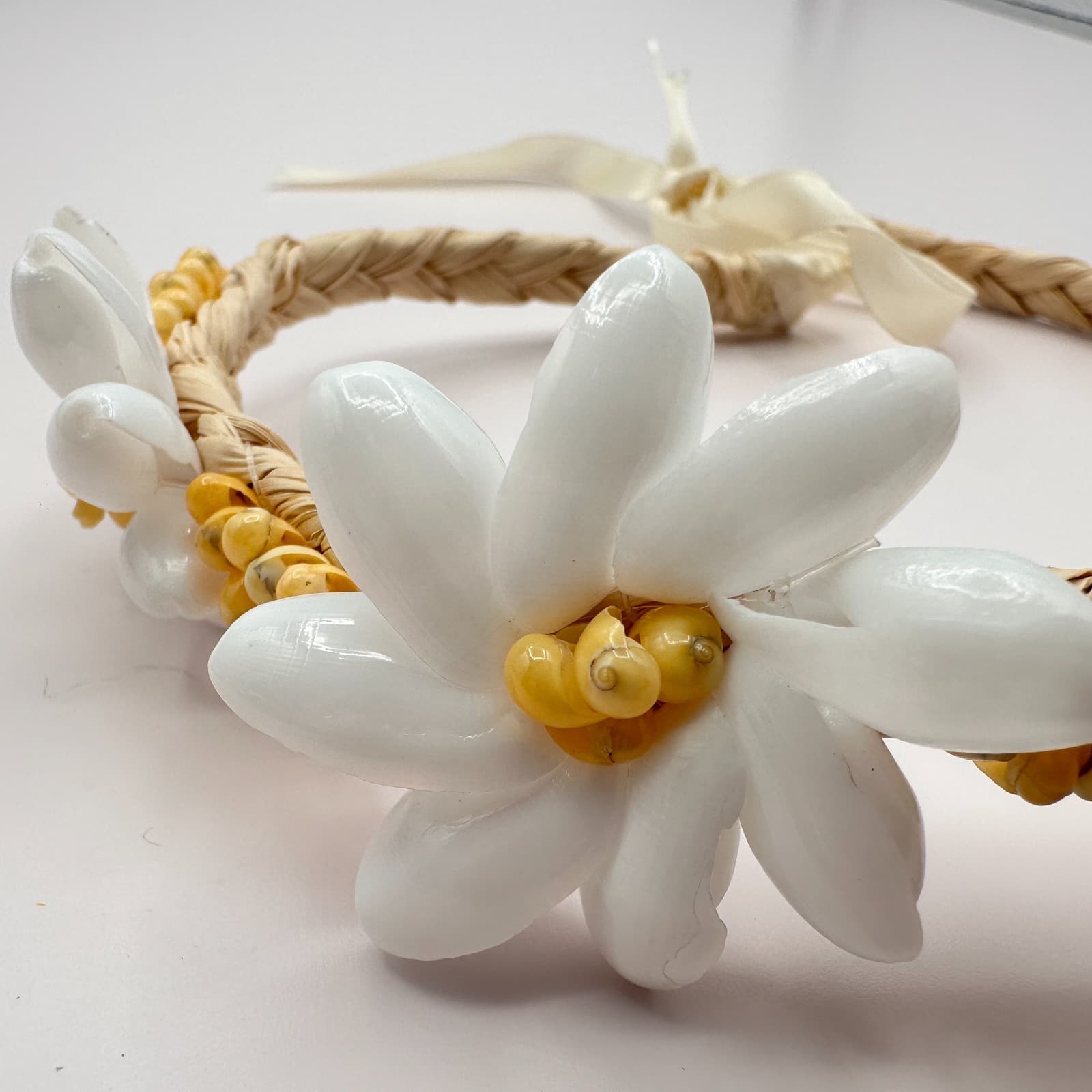 Vintage 80s Set Boohoo Daisy Flower Crown Headbands Beach Party Festival Jewelry - Thumbnail 12