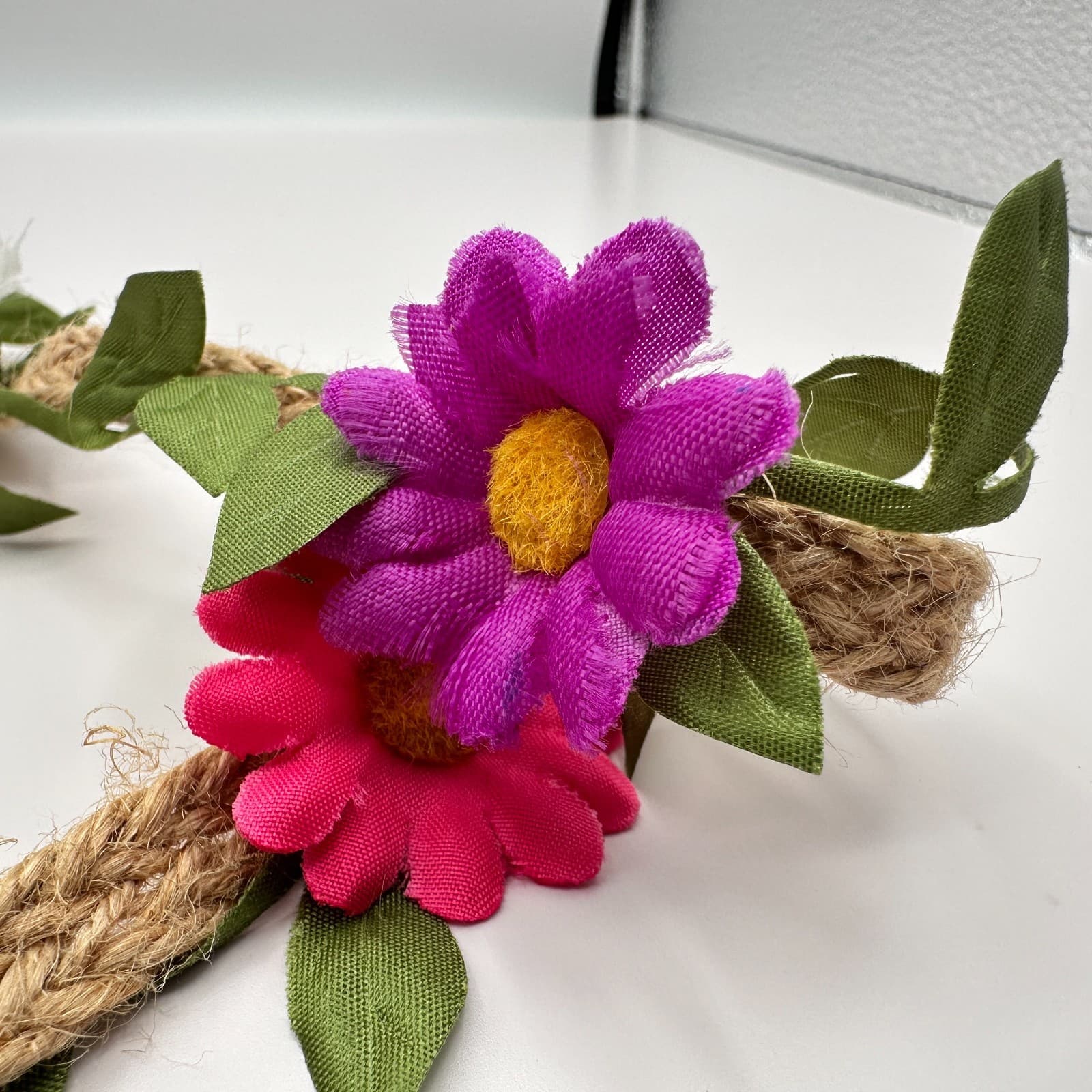 Vintage 80s Set Boohoo Daisy Flower Crown Headbands Beach Party Festival Jewelry - Thumbnail 6