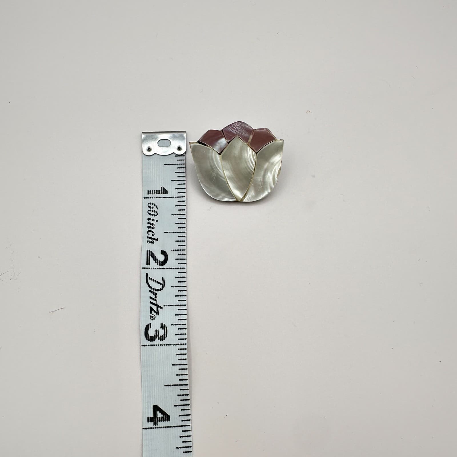 Vintage 90s Pearl & Abalone Shell Floral Petal Statement Earrings Jewelry - Thumbnail 6