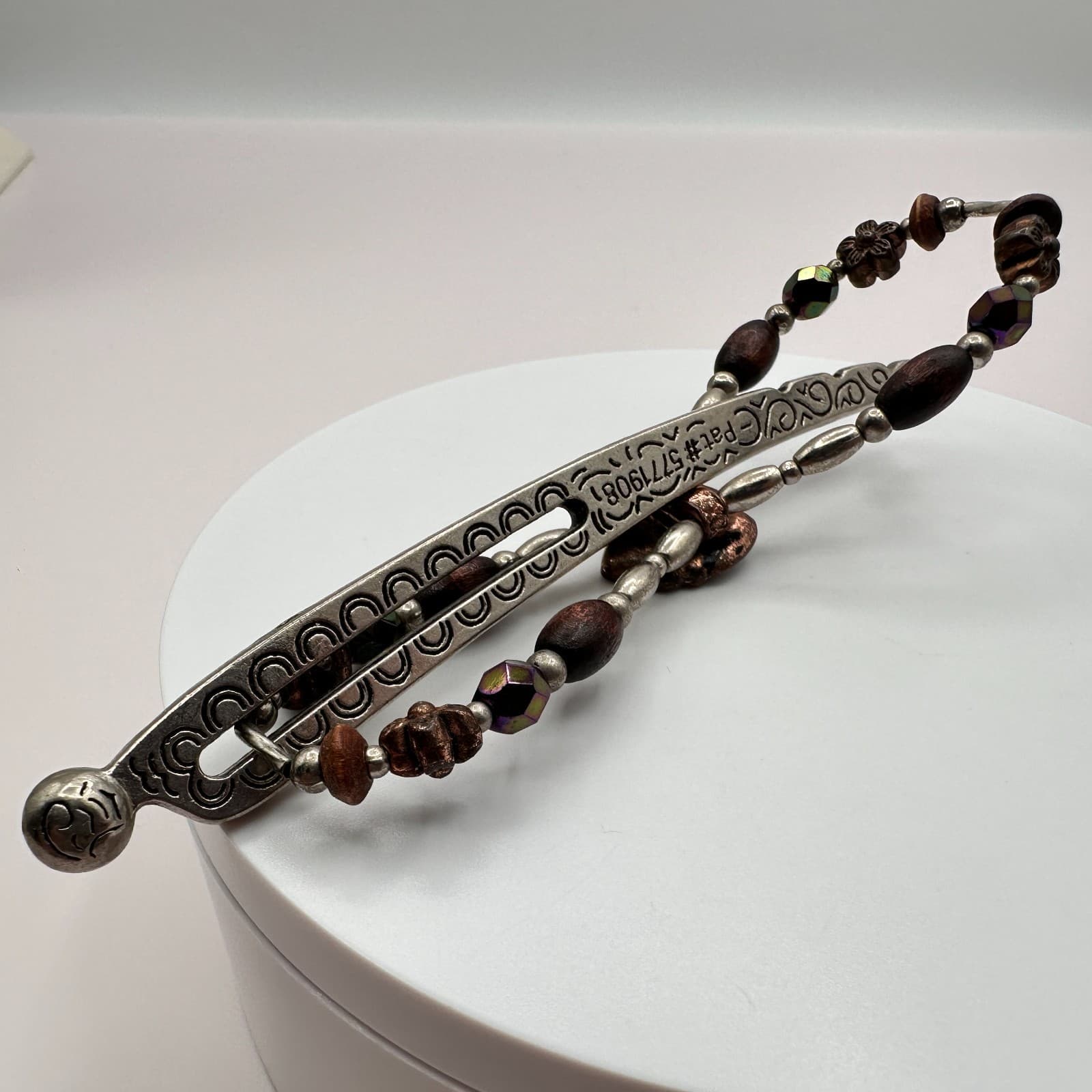 Vintage Y2K Metal Hair Clips Set Fairy & Rose Beaded Boho Accessory - Thumbnail 12