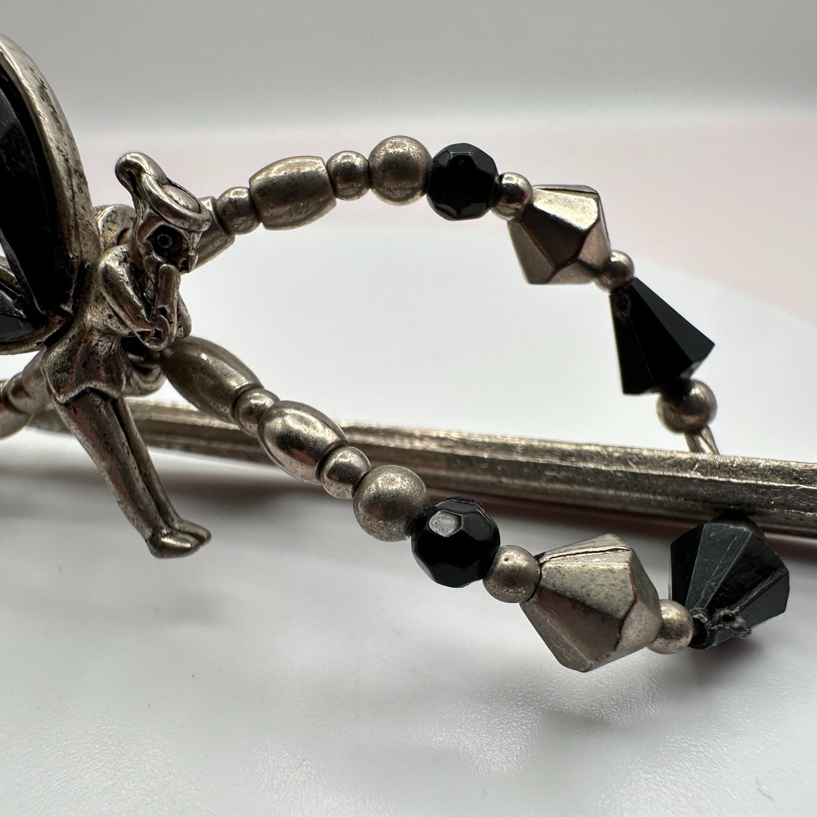 Vintage Y2K Metal Hair Clips Set Fairy & Rose Beaded Boho Accessory - Thumbnail 14