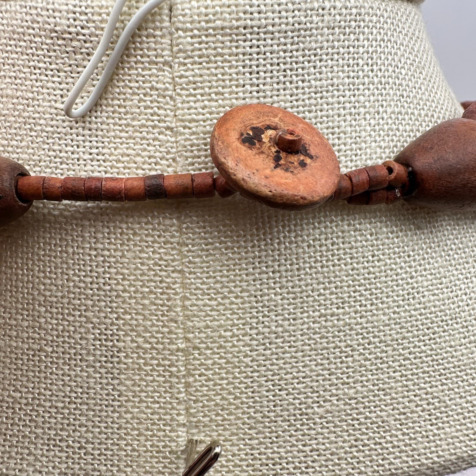 Vintage 80s Boohoo strands Brown Capizzi Shell Choker Necklace Statement Jewelry - Thumbnail 8