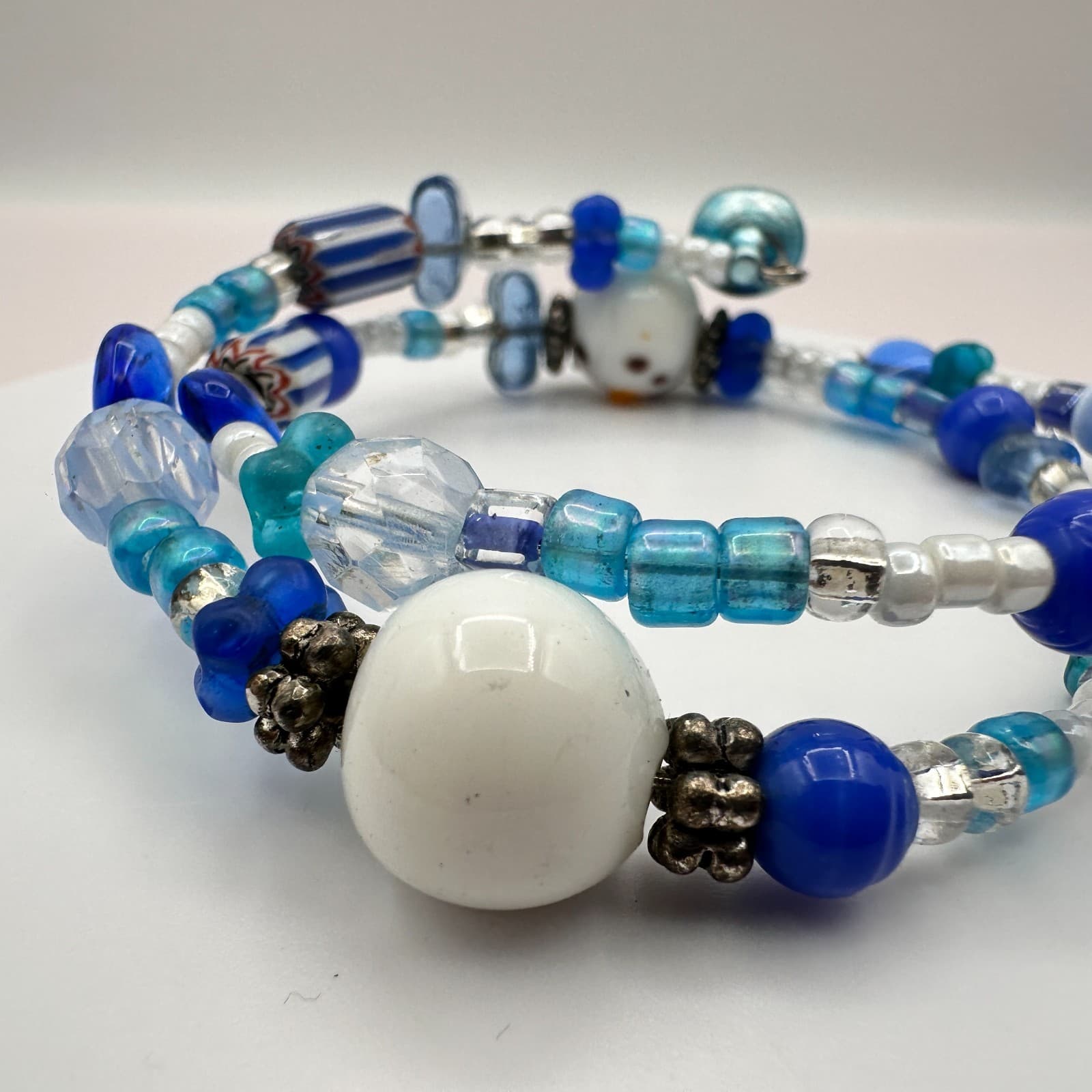 Vintage Y2K Snowman Beaded Wrap Bracelet Boho Women's Classic Fashion Jewelry - Thumbnail 4