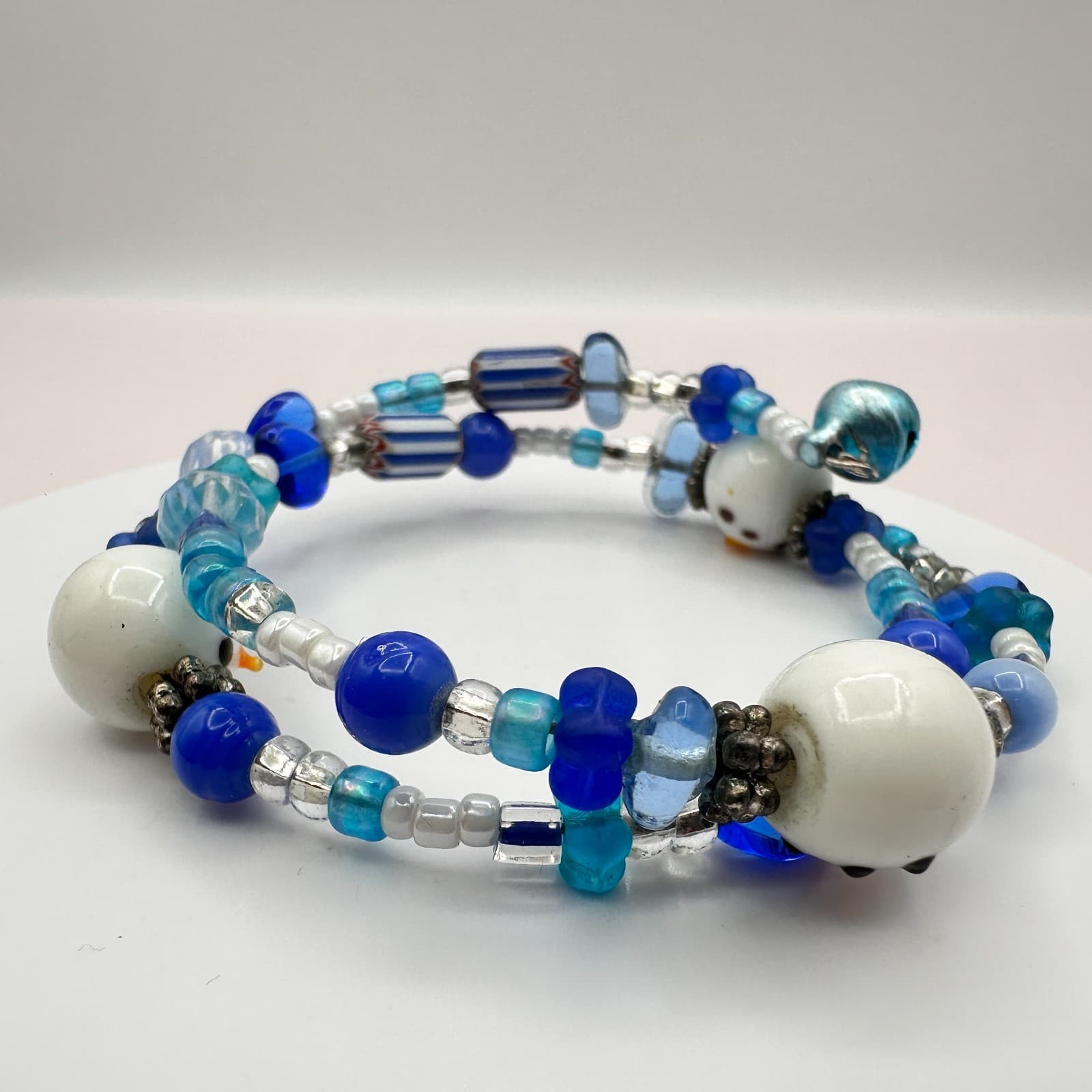 Vintage Y2K Snowman Beaded Wrap Bracelet Boho Women's Classic Fashion Jewelry - Thumbnail 6