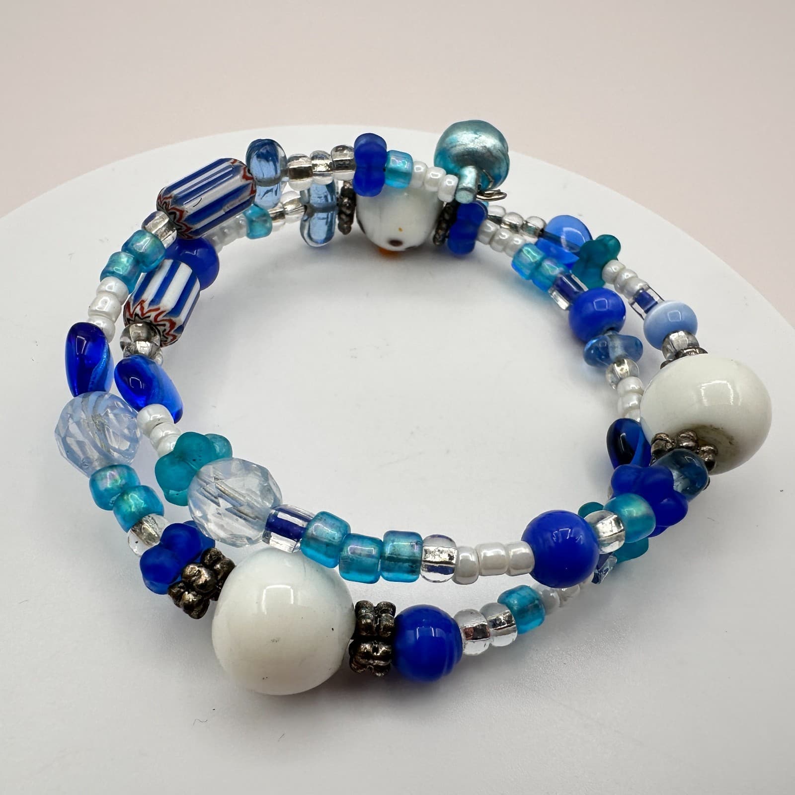 Vintage Y2K Snowman Beaded Wrap Bracelet Boho Women's Classic Fashion Jewelry - Thumbnail 3