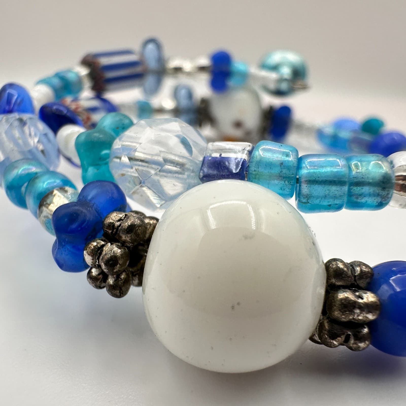 Vintage Y2K Snowman Beaded Wrap Bracelet Boho Women's Classic Fashion Jewelry - Thumbnail 5