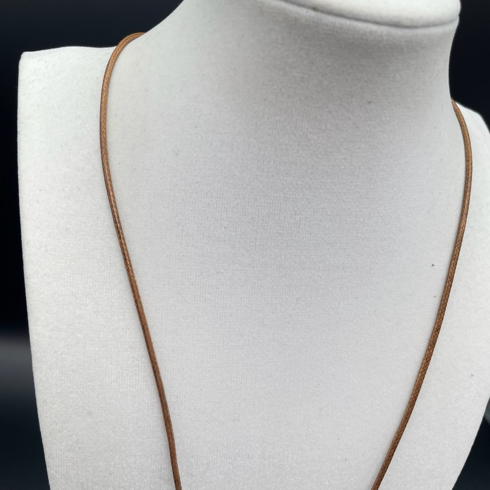 Boho Pastel Resin & Silver-Tone Bead Necklace on Braided Cord – Knot Closure - Thumbnail 2