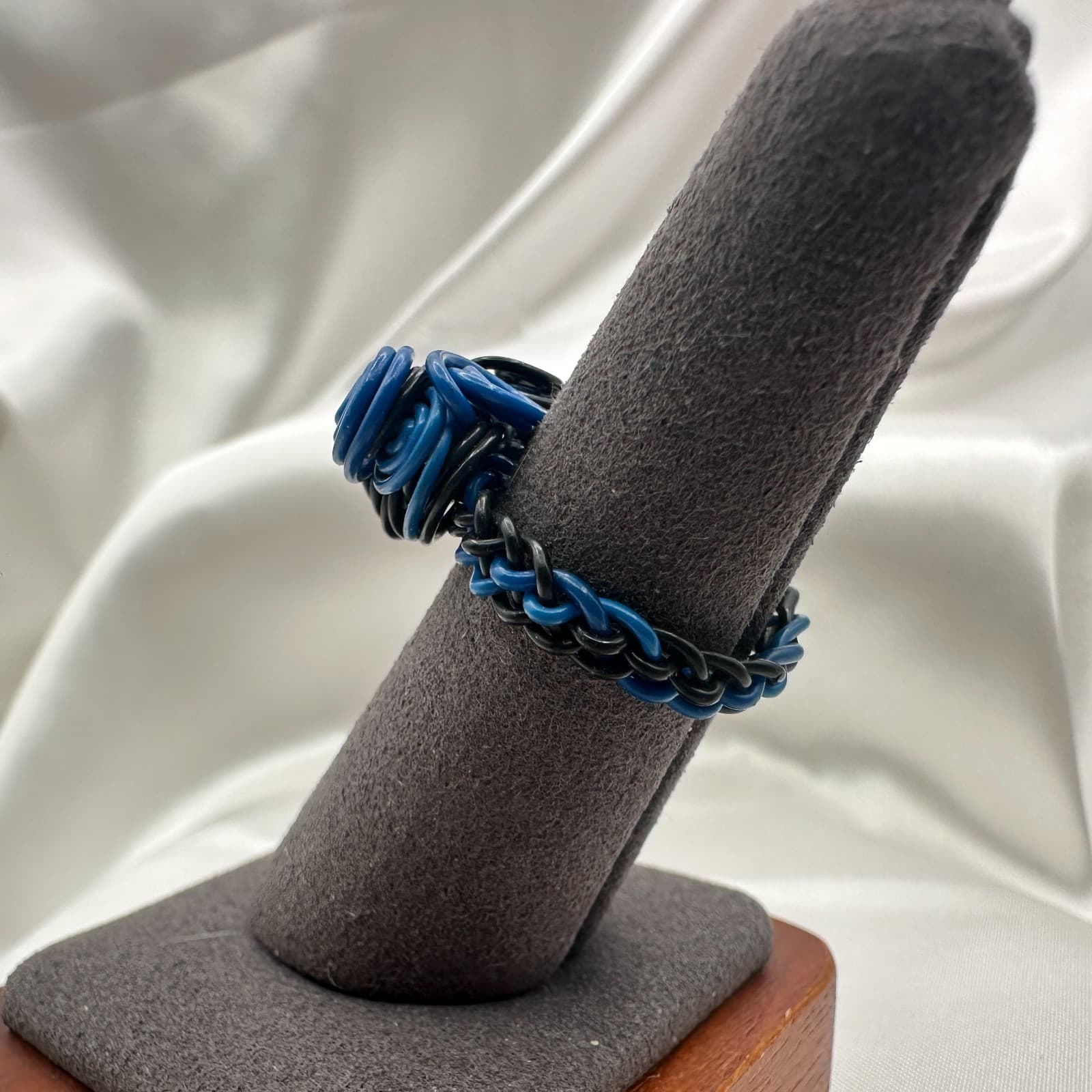 Vintage Y2K Wire Wrap Spiral Statement Ring Women's Classic Fashion Jewelry - Thumbnail 4