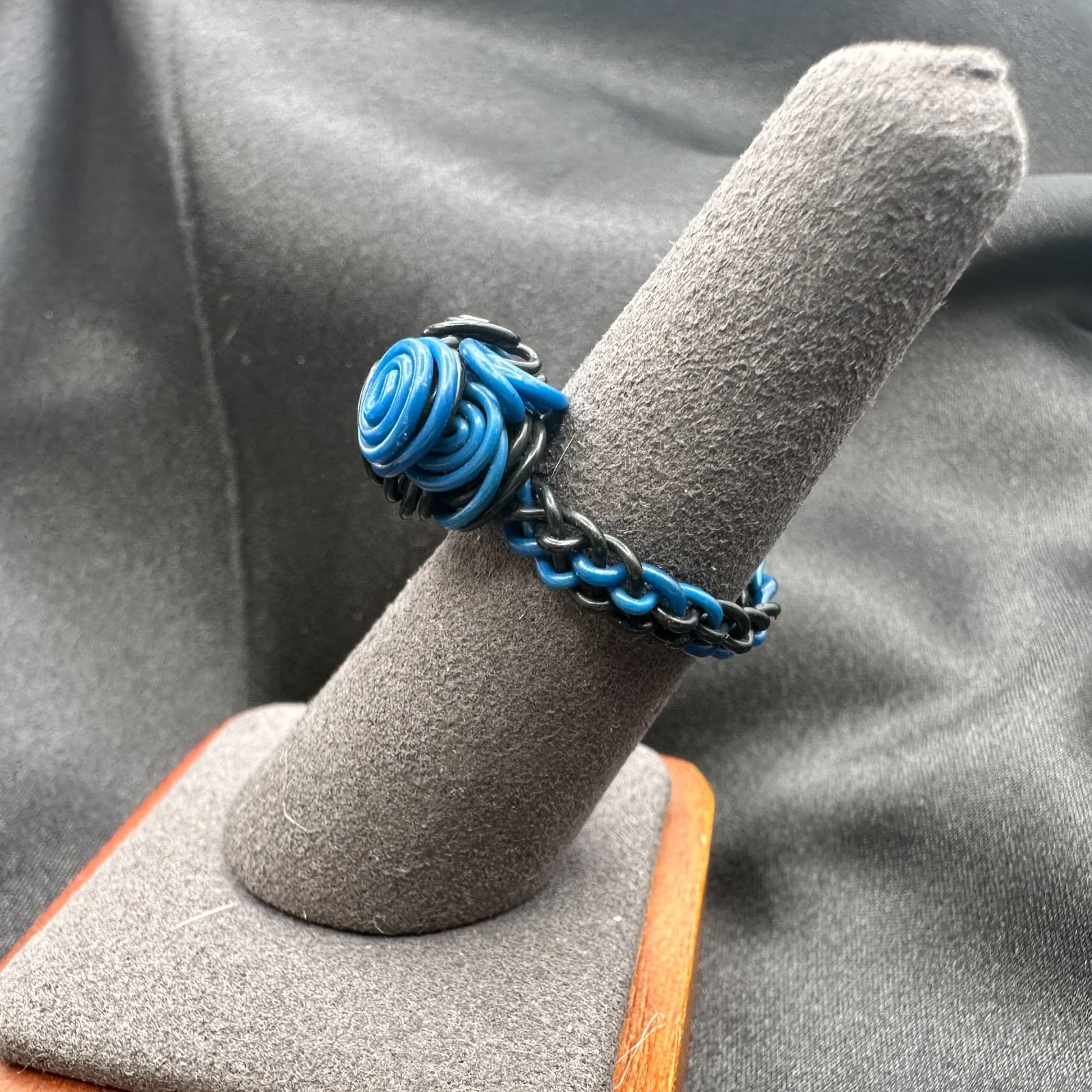 Vintage Y2K Wire Wrap Spiral Statement Ring Women's Classic Fashion Jewelry - Thumbnail 7