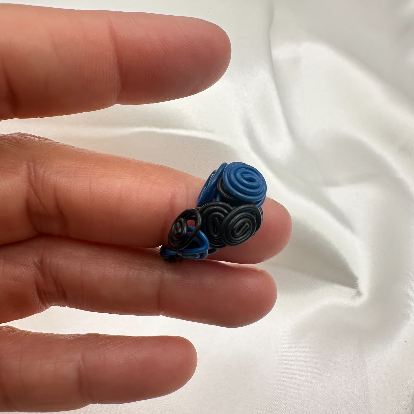 Vintage Y2K Wire Wrap Spiral Statement Ring Women's Classic Fashion Jewelry - Thumbnail 8