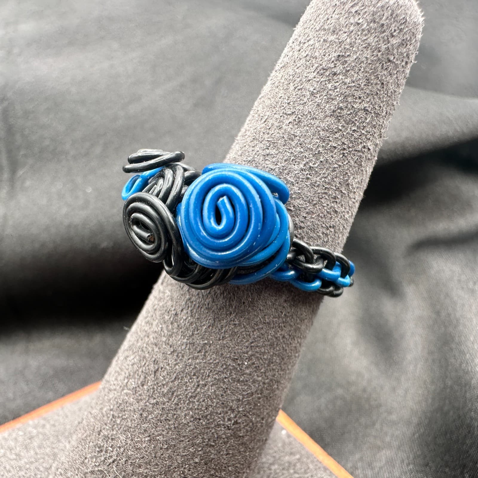 Vintage Y2K Wire Wrap Spiral Statement Ring Women's Classic Fashion Jewelry - Thumbnail 6