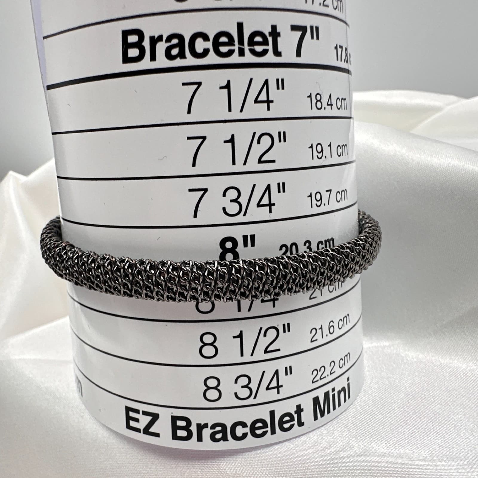 Vintage 80s Mesh Bangle Textured Woven Articulated Tubular Cuff Bracelet Jewelry - Thumbnail 8